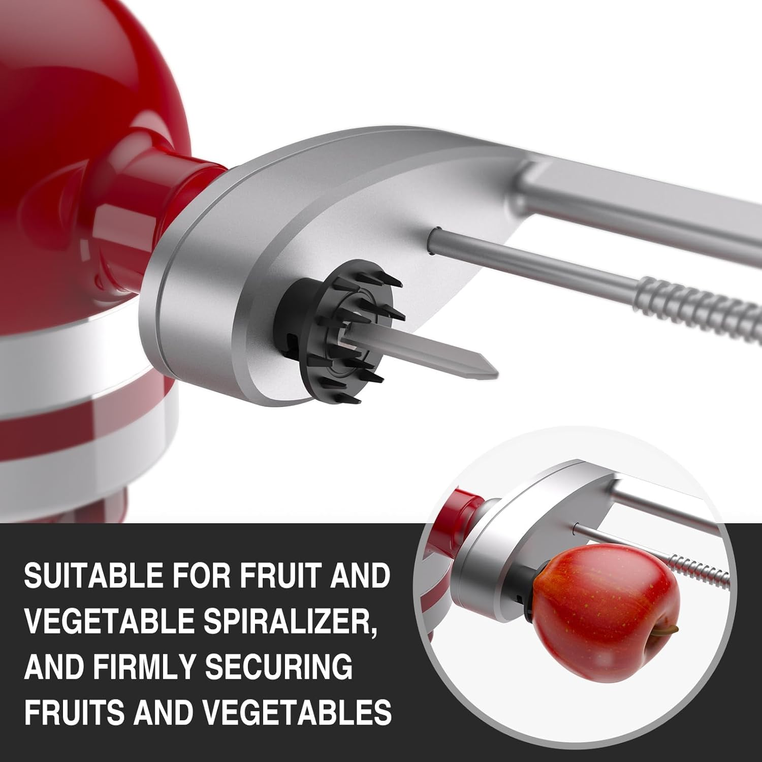 Fruit and Vegetable Skewer for Stand Mixer Spiralizer Attachment image number 3