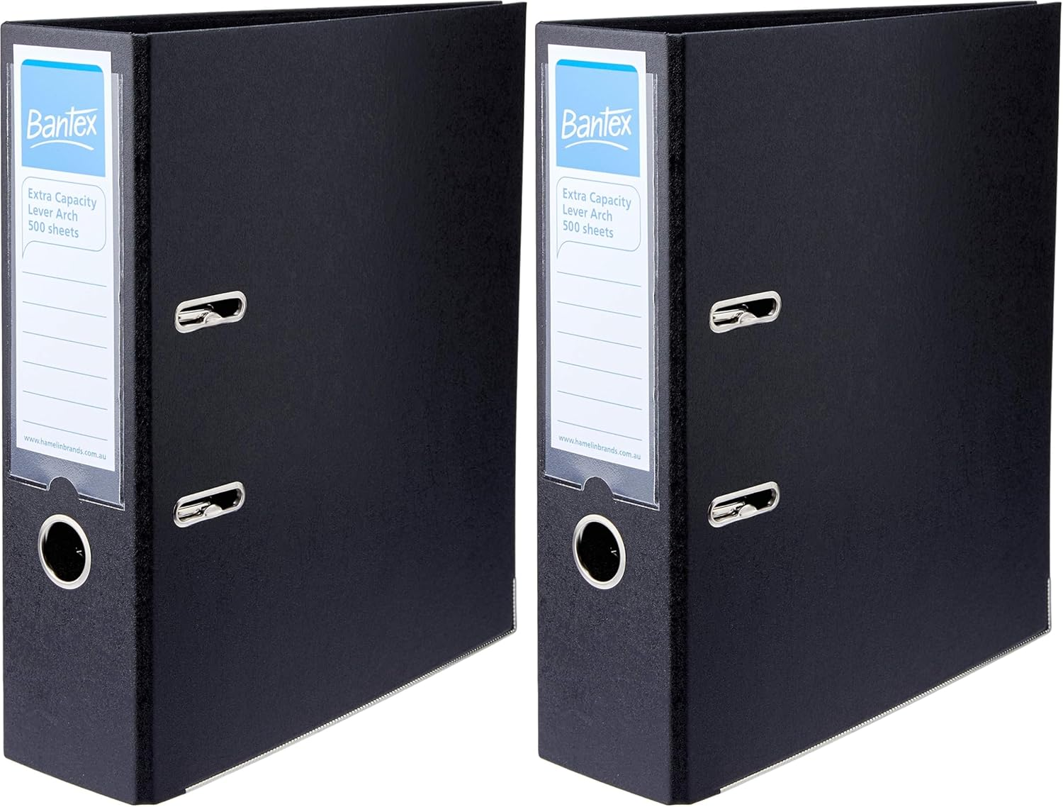 Bantex Lever Arch Folder Extra Capacity A4 80Mm Spine Black 500 Sheet Capacity [Item No. 100851791] image number 1