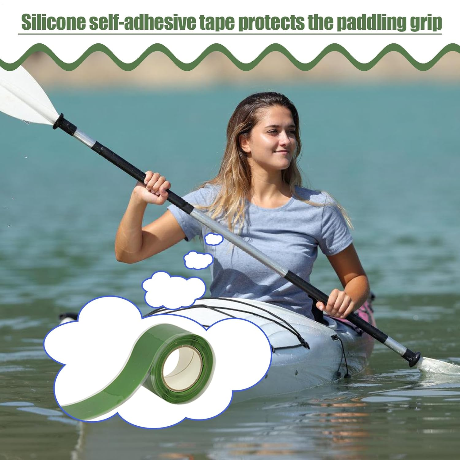 Silicone Tape Plumbing, Leak Seal Tape, 5FT Silicone Tape for Plumbing, Leak Seal Tape Waterproof, Silicone Grip Tape for Pipe image number 6