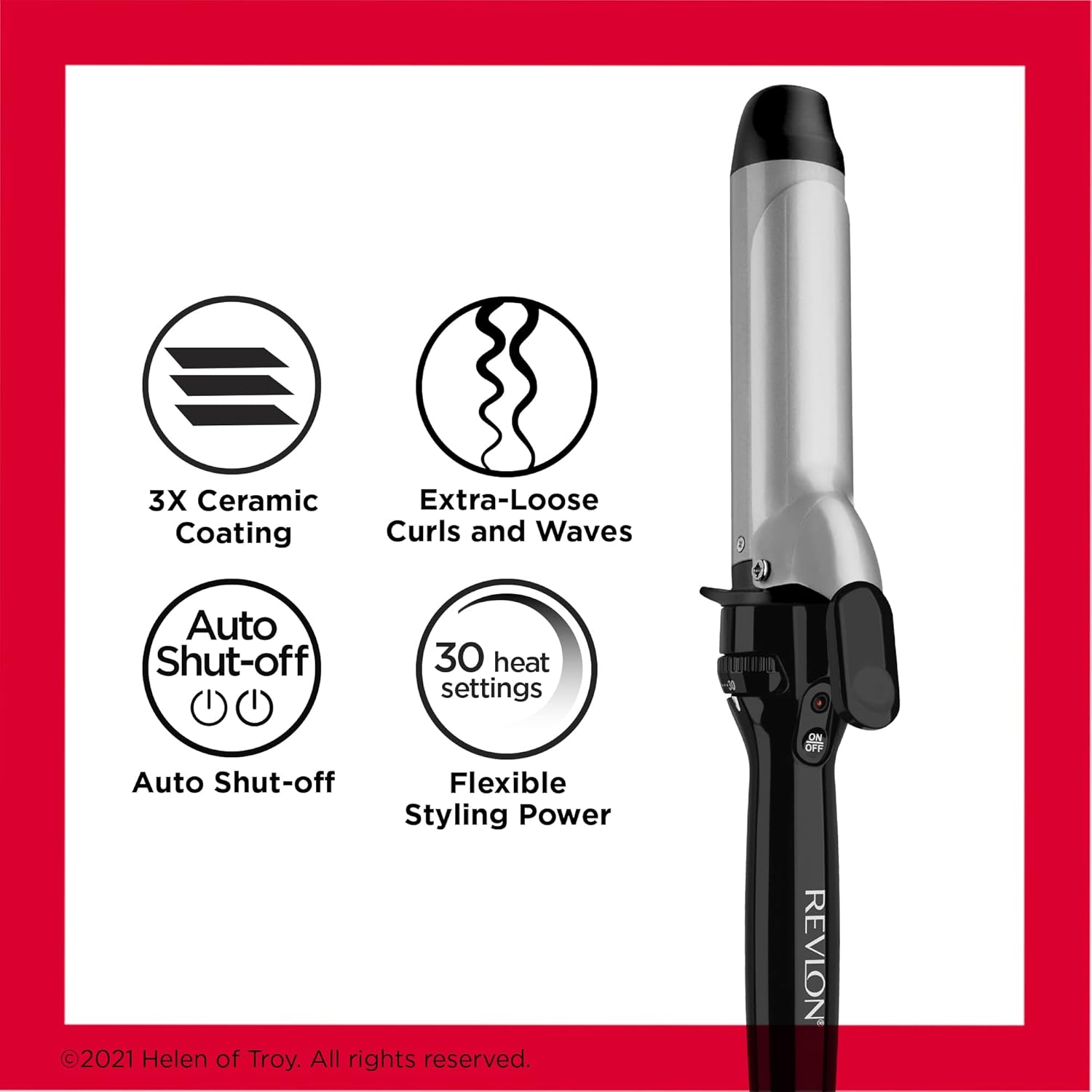 Revlon Perfect Heat Ceramic Curling Iron image number 7