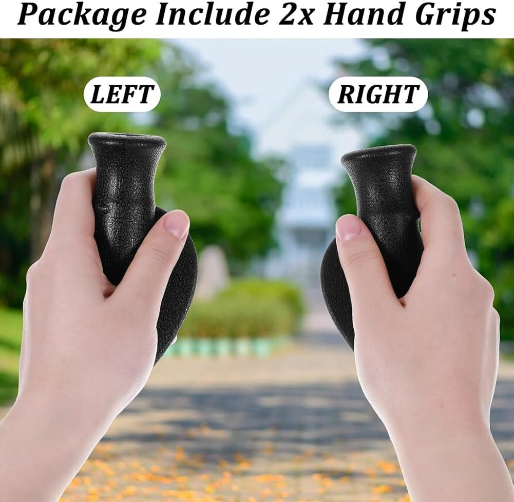 2 PCS Universal Rollator Hand Grip for Rollator and Wheelchair for Seniors, Mobility Impaired for 4-Wheel Rollator