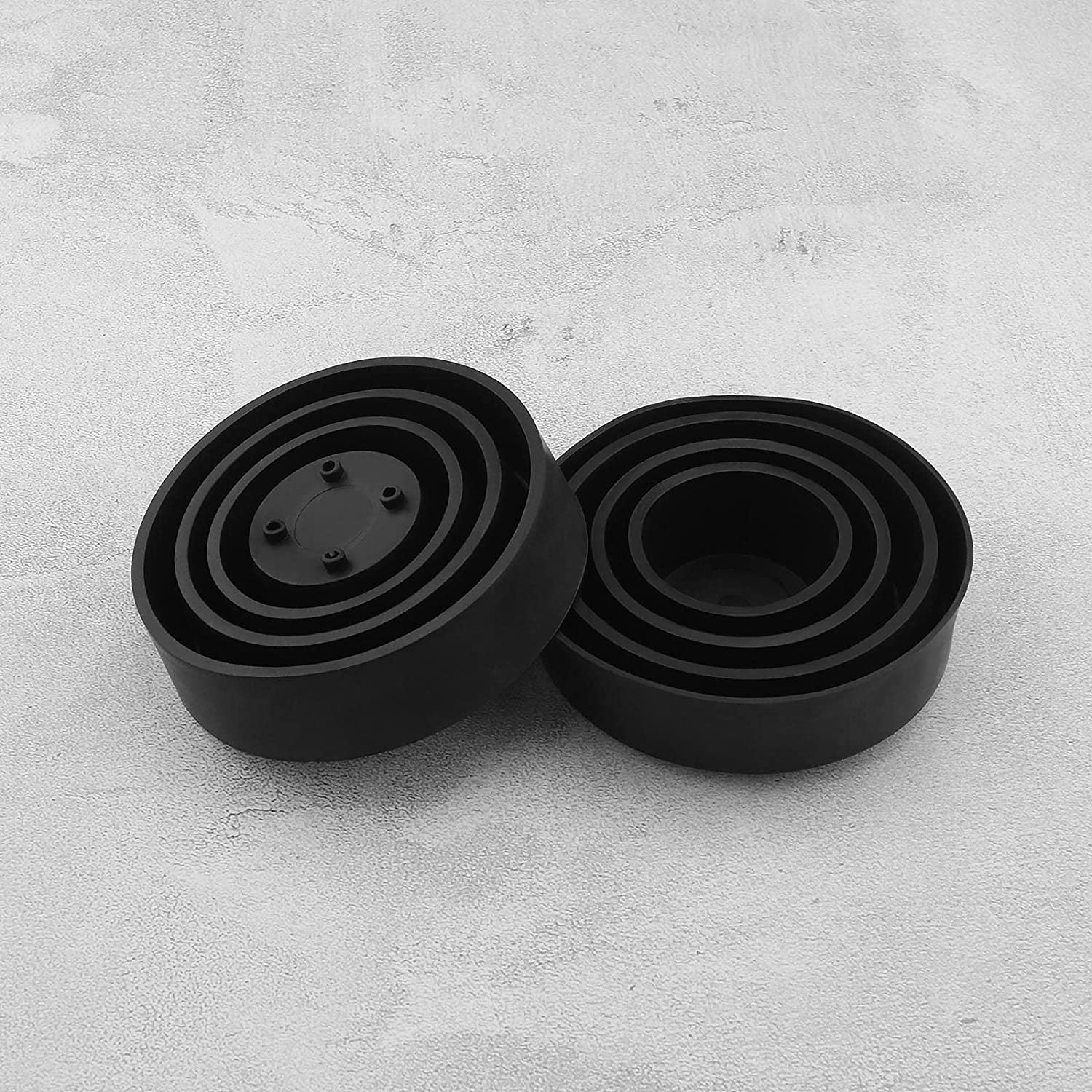 Emsea 2PCS Car LED Headlight Dust Covers 45-90Mm Rubber Seal Waterproof Dustproof Headlamp Cap Car Headlight Housing Shell Cap Black image number 4