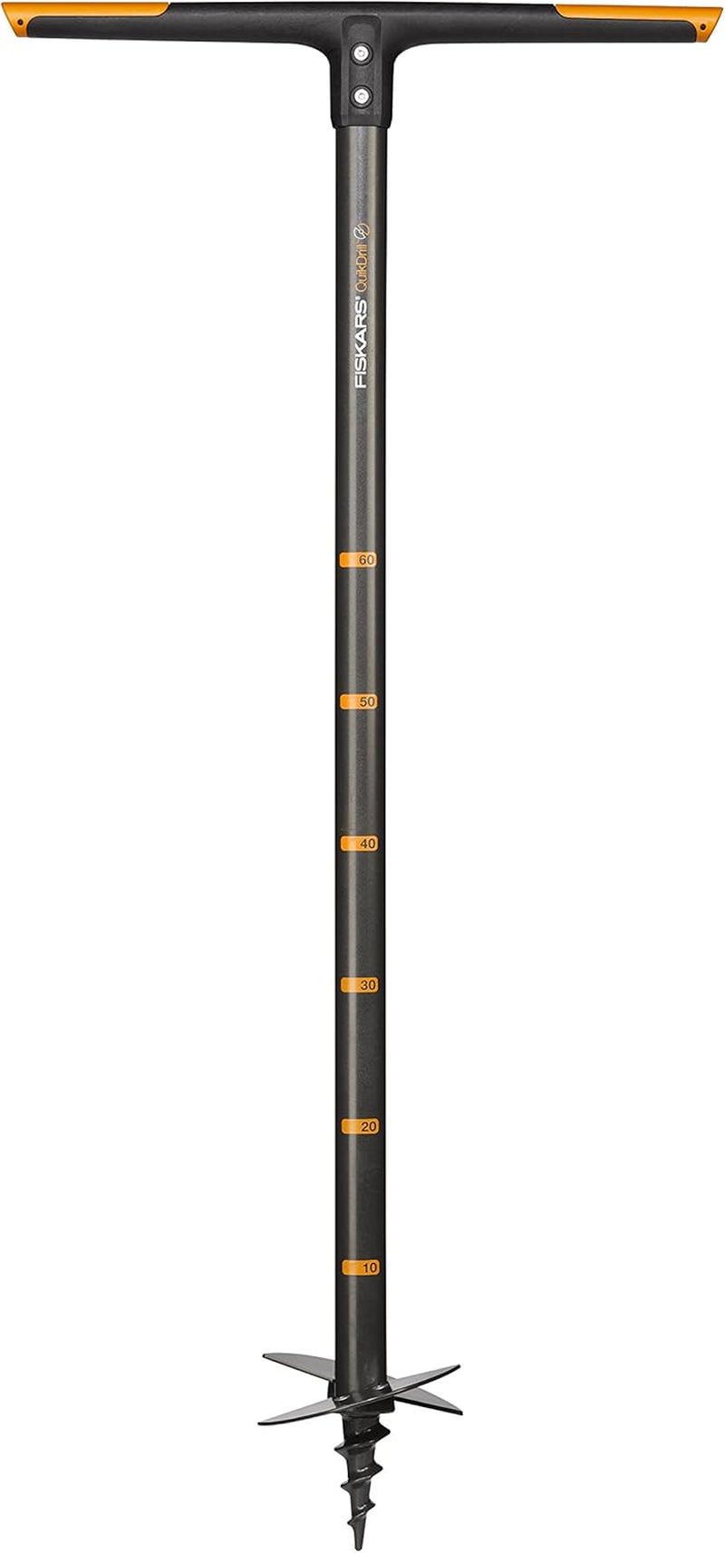 Fiskars Quickdrill Garden Drill, Black/Yellow