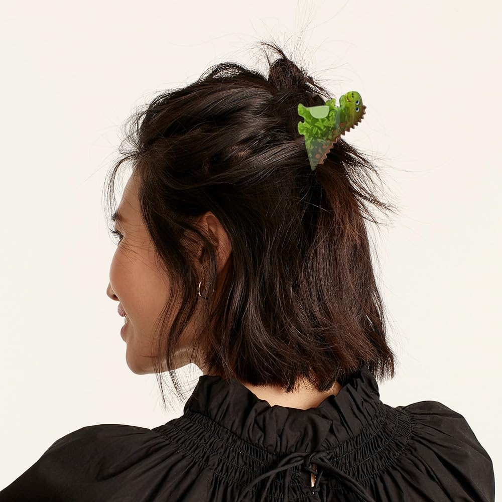 3 PACK Dinosaur Hair Clip, Acrylic Acetate Hair Clip, Y2K Accessories Cute Small Hair Clips for Thick Hair for Women Girls(Style 2) image number 1