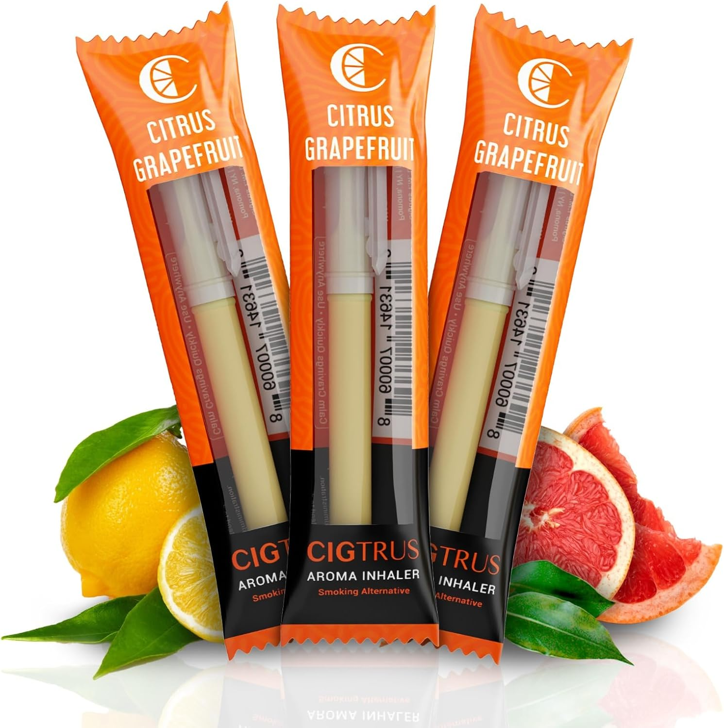 Cigtrus Smokeless Flavored Oxygen Air for a Better Life | Help Replace the Habit of Holding, Feel or Puff | Natural Support Citrus Grapefruit Mint Burst 3 Pack image number 4