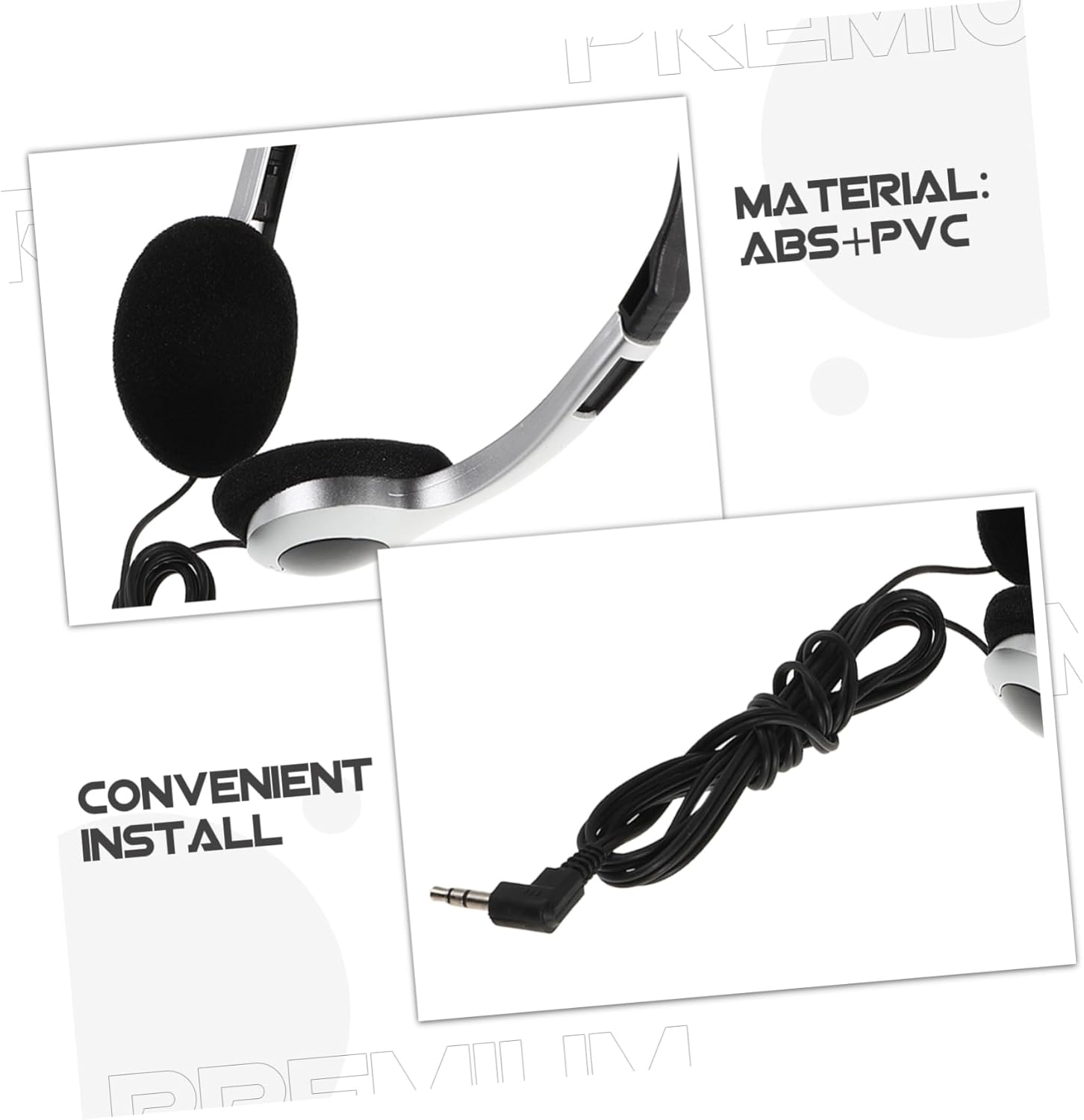 Housoutil Portable Retro Ear Headphones for Students Headphones with Wide Compatibility for School Travel and Home Use Comfortable Fit for Prolonged Use image number 5