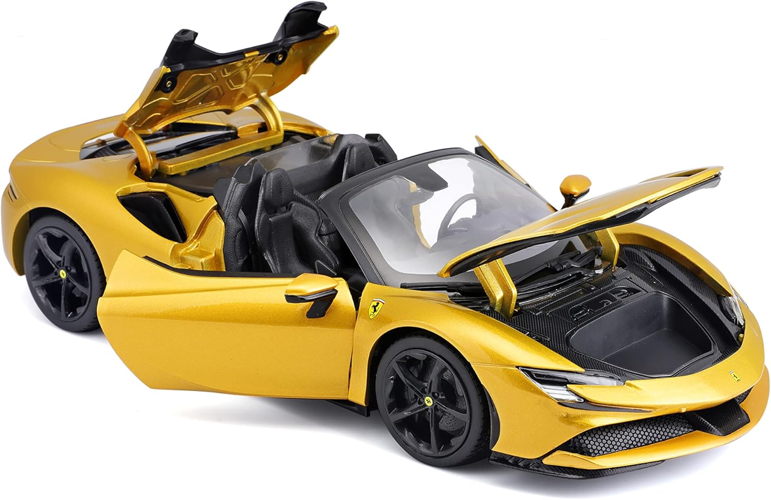 BBURAGO Burago May Chef Group 16016 1:18 Ferrari SF 90 Spider Gold Children'S Vehicle for Ages 3 Years image number 1