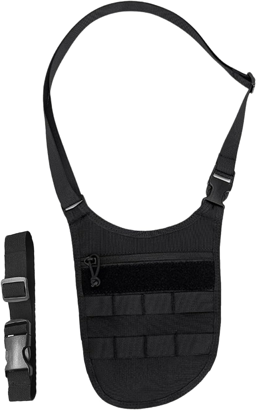 Underarm Single Shoulder Bag, anti Theft Sling Bag Crossbody Chest Pouch for Travel Outdoor with Adjustable Waist Belt image number 6