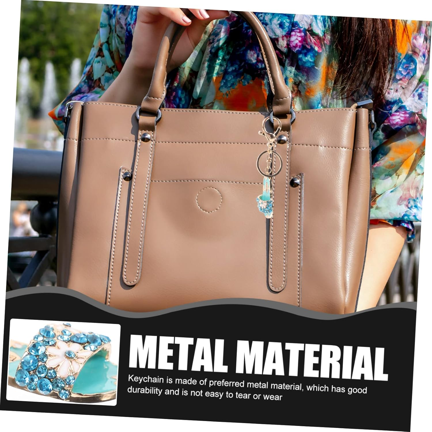 NOLITOY 3Pcs Hawaii Style Key Chain Pendant Keyring Charm Cute Decoration for Bag Hanging Reliable Portable Keychain Ornament image number 5