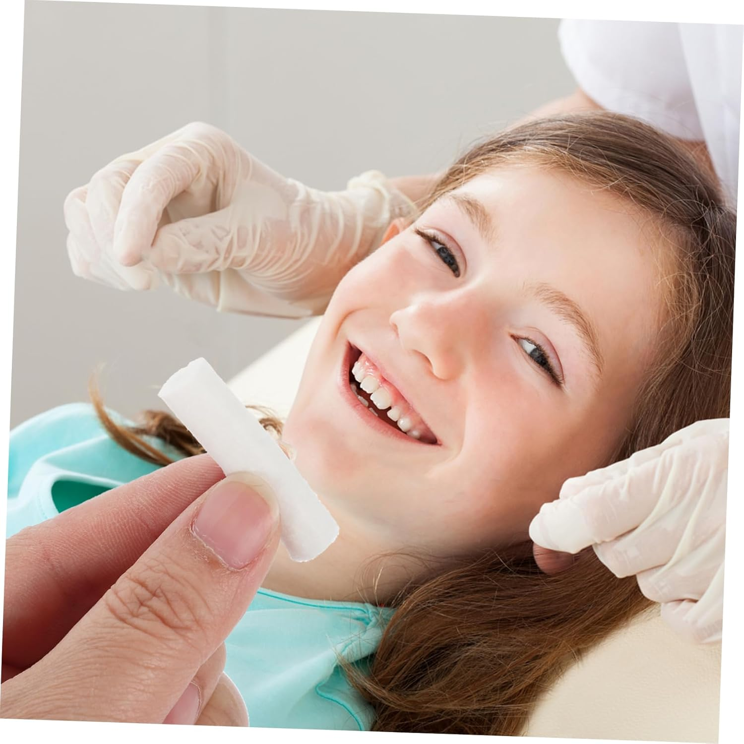 GANAZONO 50Pcs Highly Absorbent Cotton Rolls for Mouth Dental Cotton Rolls Blood Control Nose Plug for Teeth Cleaning image number 1