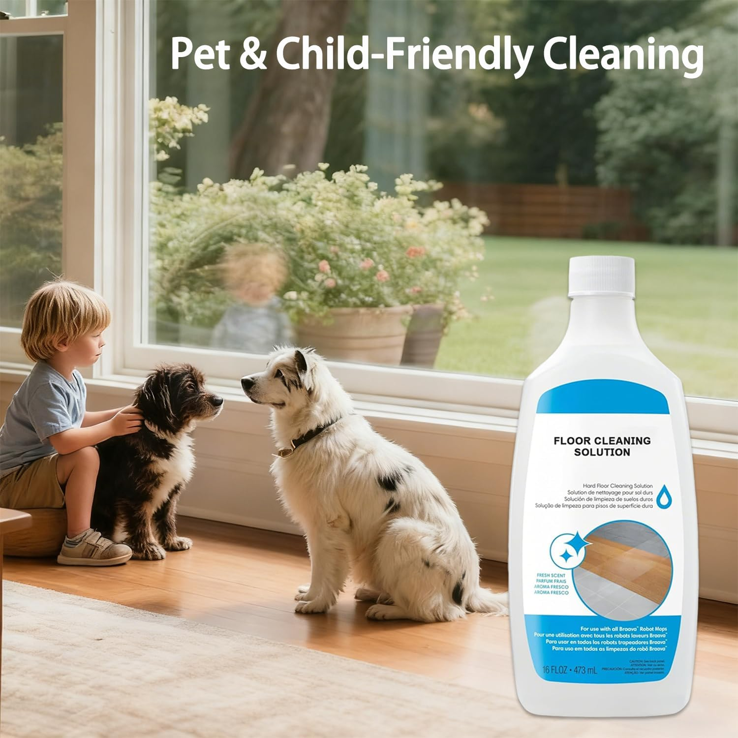 Hard Floor Cleaner Concentrate Solution Compatible with Roomba Combo 104/105/405/505, Essential, I5/I5+, J5/J5+, J7+, J9+, Braava Jet 240 & M6, Residue-Free Floor Cleaning Solution, 473Ml (2 Pack) image number 2