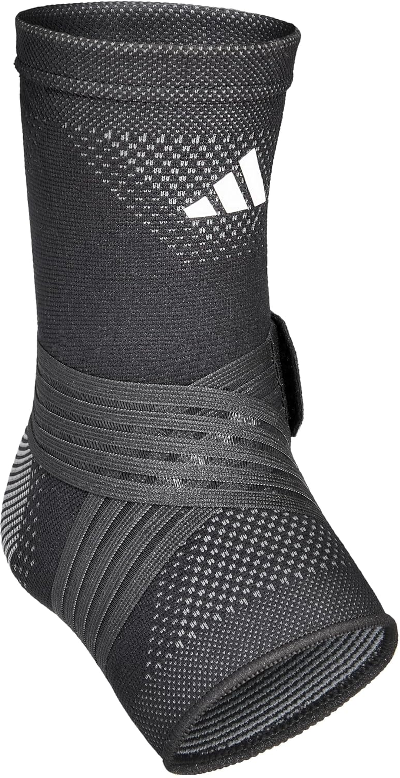 Adidas Aeroready Ankle Support - Ergonomic Compression Sleeve with Side Stabilisers, Silicone Inlays and Sweat-Wicking Material for Secure Fit and Breathable Performance, (Extra Large) image number 3