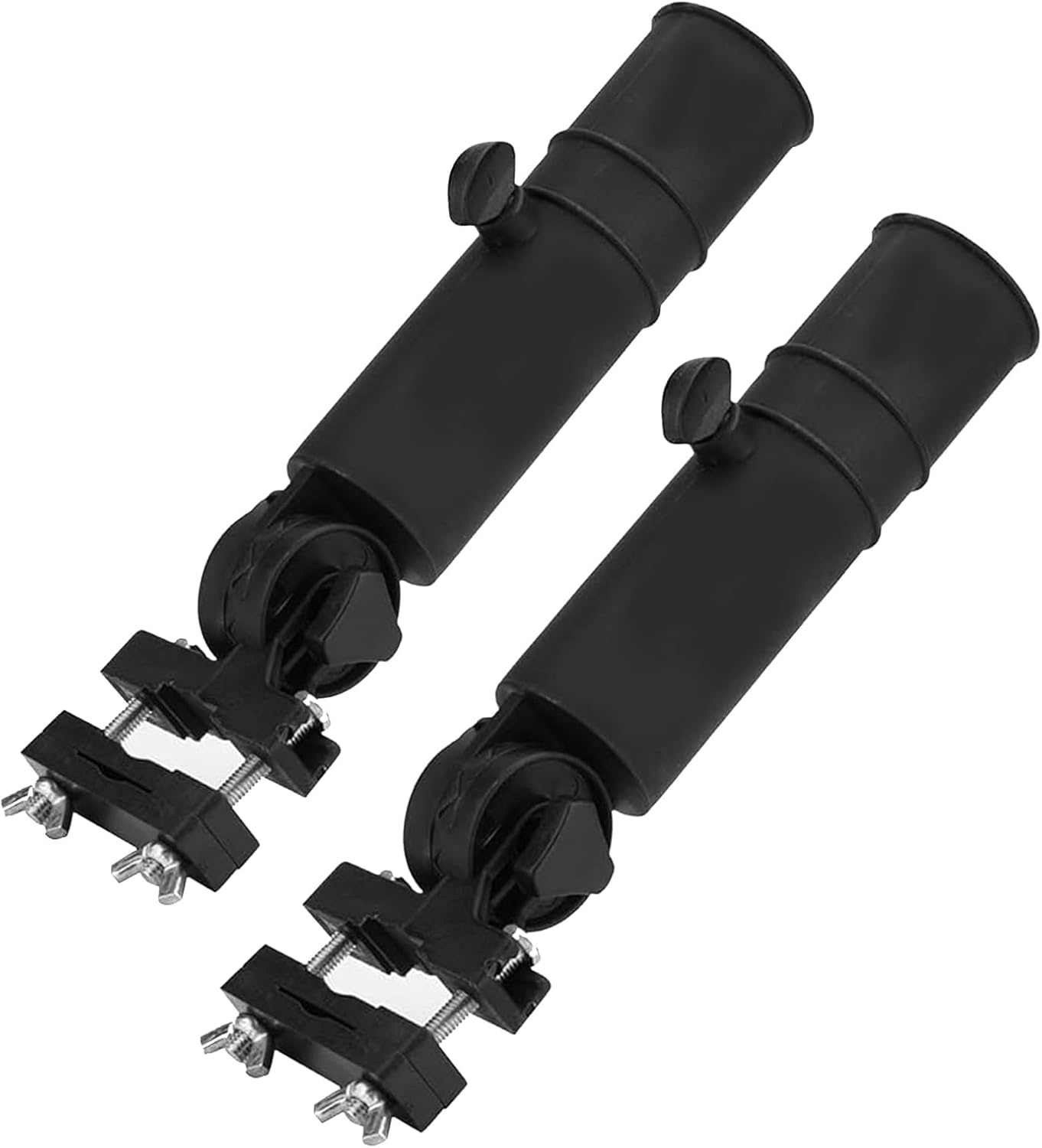 ZGWANSUI Golf Cart Umbrella Holder Mount, Adjustable Umbrella Holder for Golf Push Cart, Universal Golf Trolley Umbrella Holder Clamp Stand for Fishing Beach Chair Stroller Wheelchair