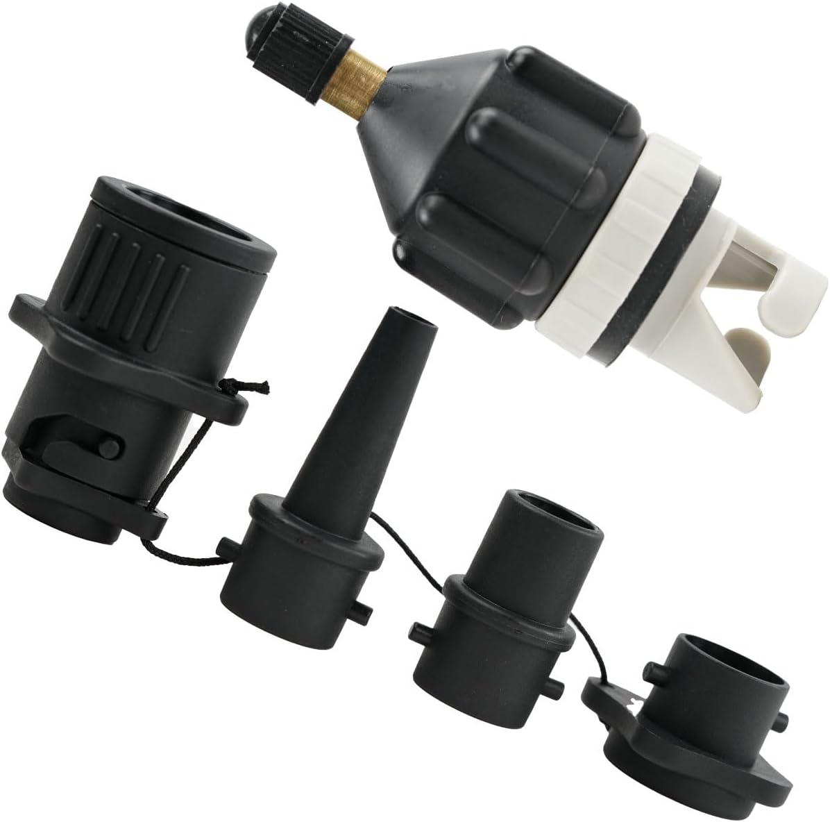 Yavzevlqi Sup Pump Adapter Paddle Board Pump Adapter and Air Pump Adapter Nozzles for Kite/Boston Valve Adapter Standard Conventional Spoke Plate Attachment Multitools Air Pump Nozzles