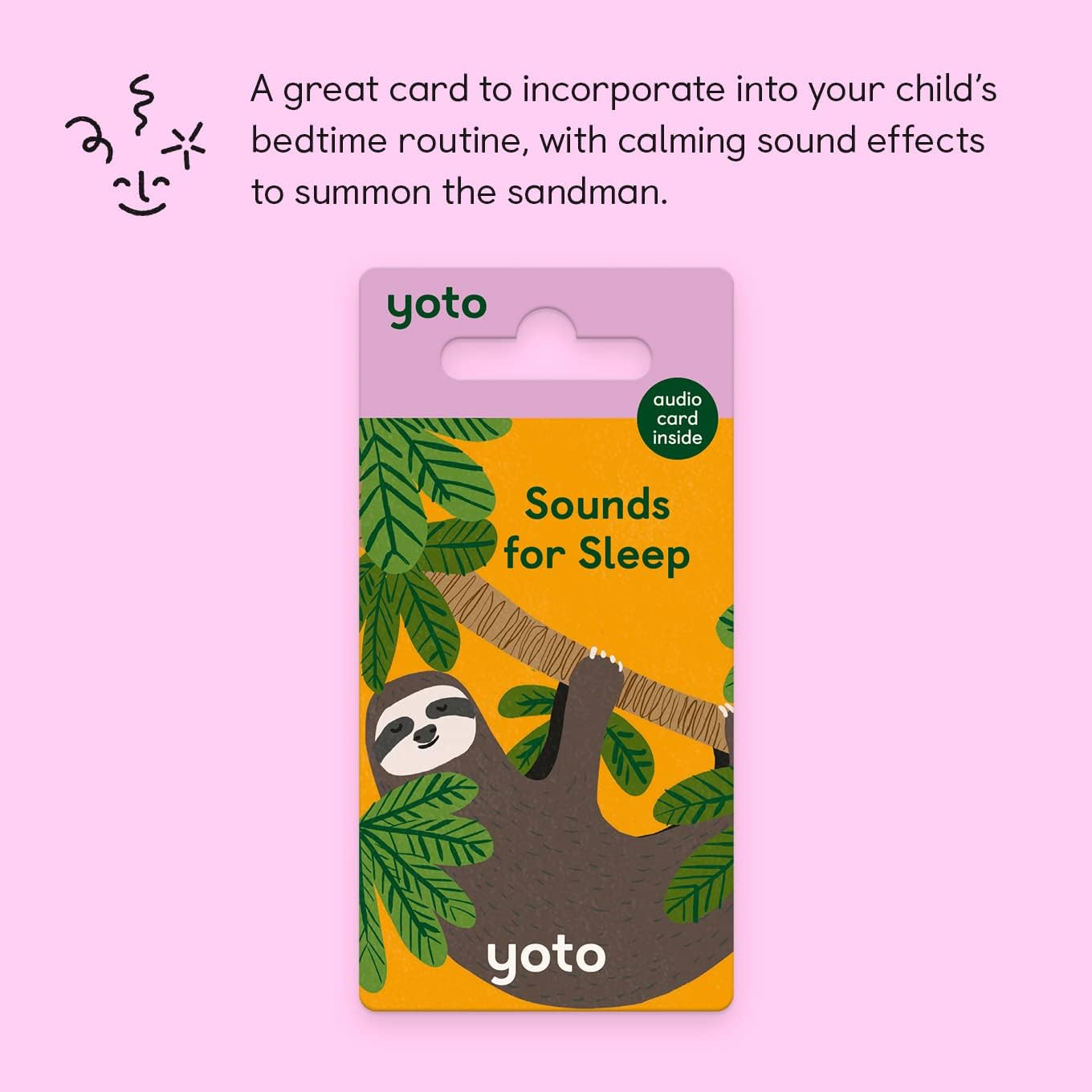 Yoto Sounds for Sleep &ndash; Kids Audiobook Card for Use with Player & Mini All-In-1 Audio Player, Screen-Free Listening with Relaxing White Noise & Sound Effects for Naptime Bedtime & Winding Down image number 1