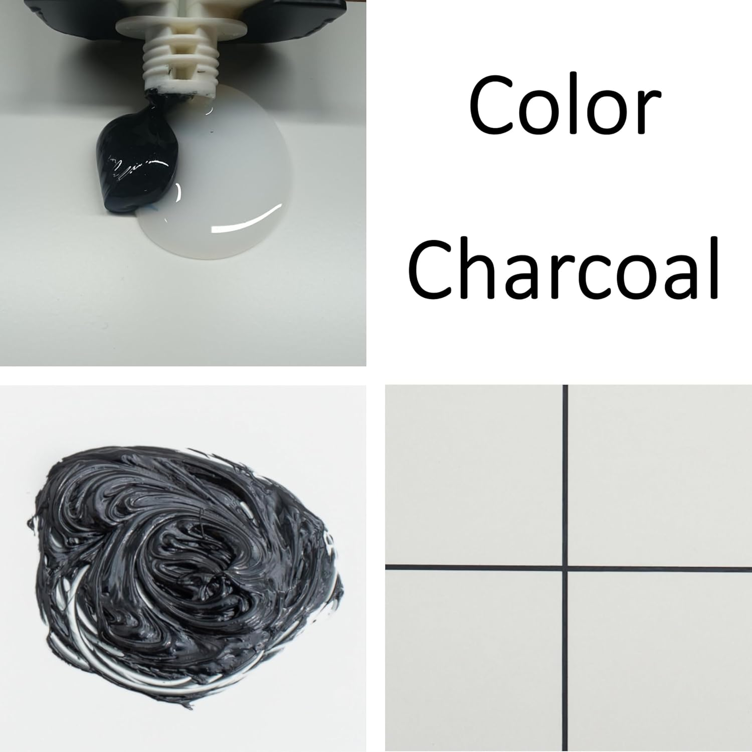 Epoxy Grout for Tile & Stone, Waterproof, Stain, Mold, Mildew, Crack & Chemical Resistant for Floor & Wall, Ready to Use, Easy to Apply & Clean (Charcoal, 1 Pk) image number 3