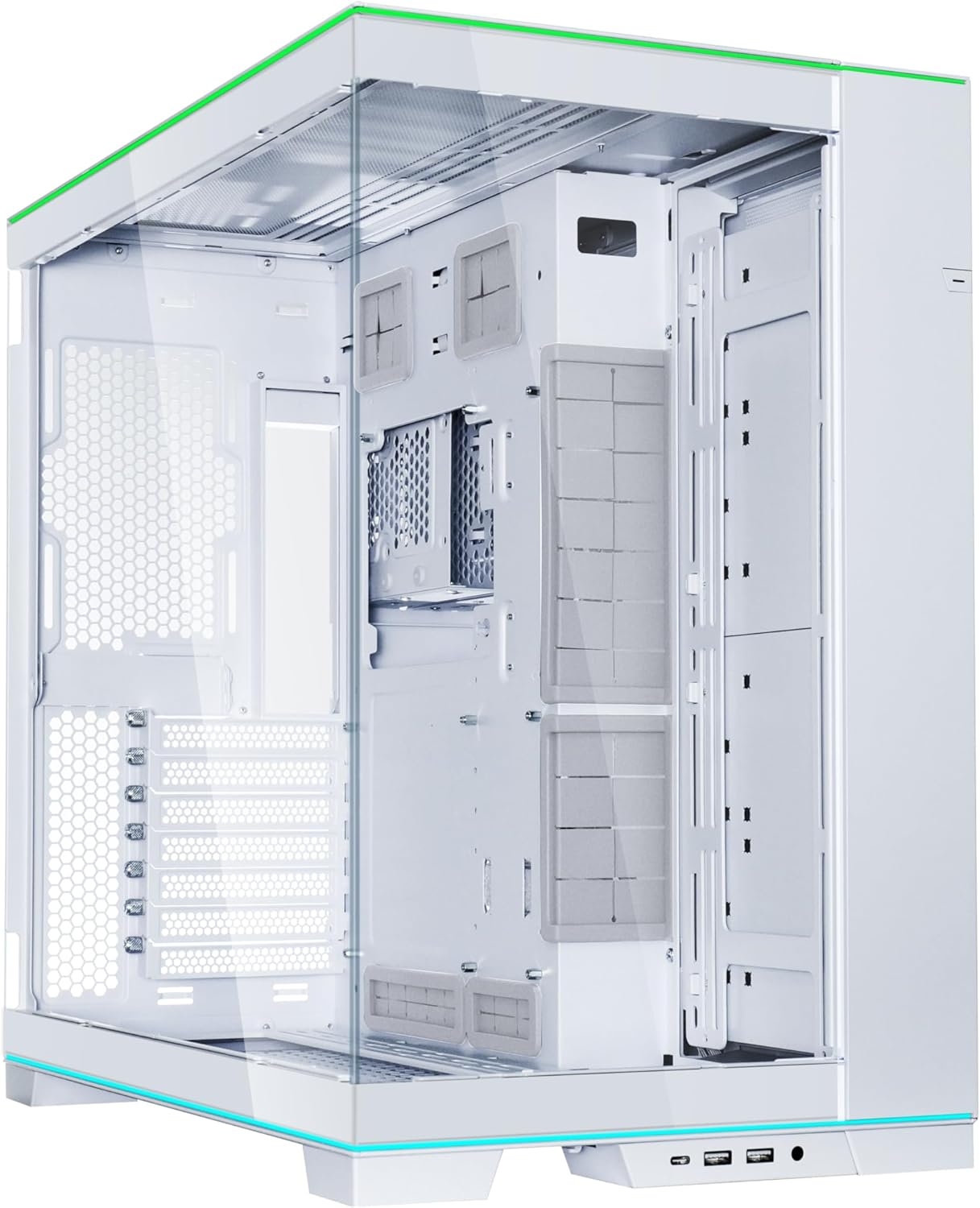 Lian Li PC-O11DERGBW Evo RGB Dynamic Evolution Tempered Glass Case, White image number 4