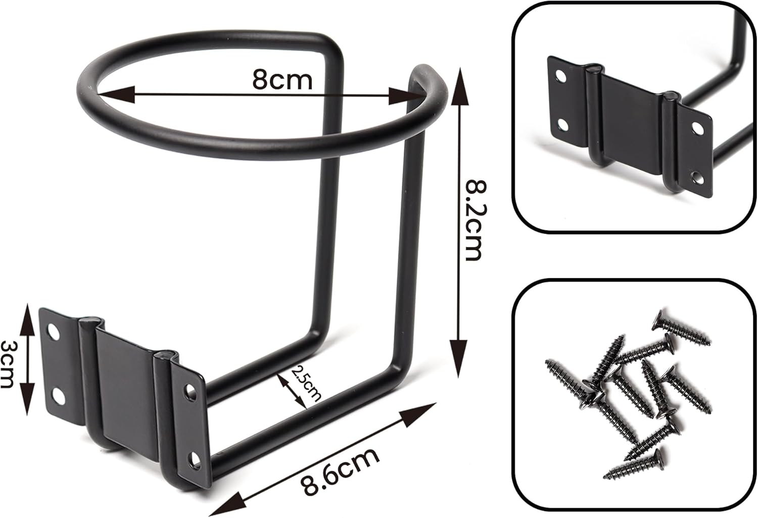 Marine Cup Holder，Boat Cup Holders for Drinks 2Pcs，Mountable Automotive Truck Rv image number 5