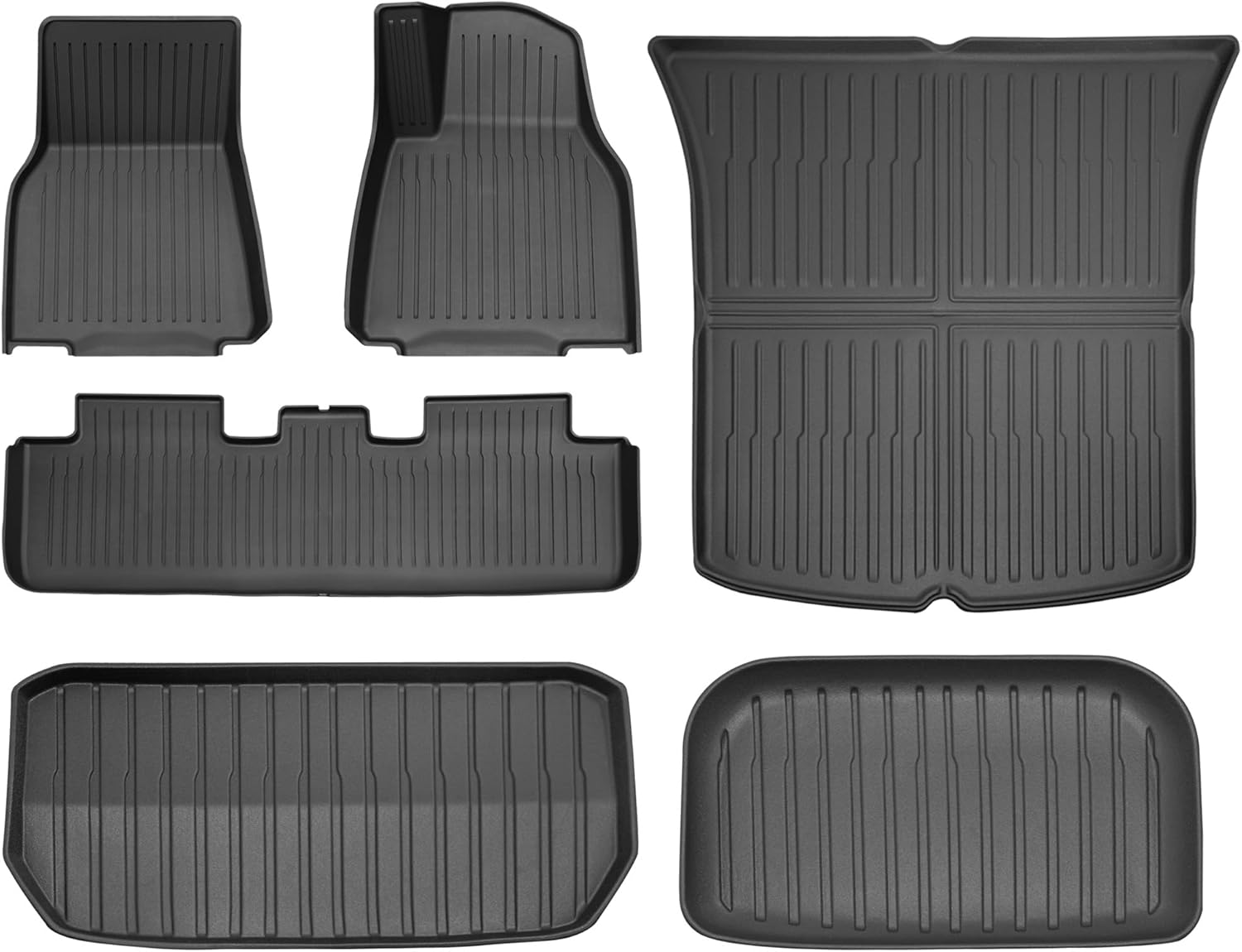 SUPER LINER Floor Mats for Tesla Model Y Floor Mats Custom Fit 2021-2024 All-Weather Cargo Liner Rear Cargo Tray Trunk Floor Mat Interior Accessories image number 3