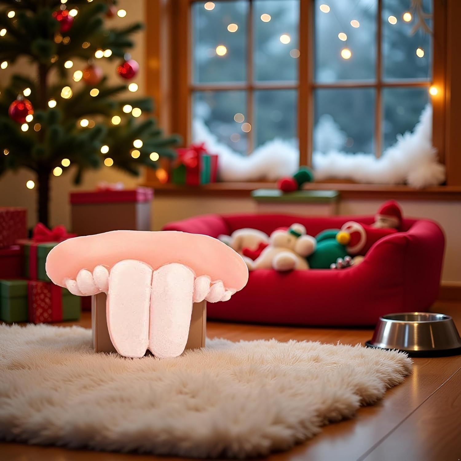 White Fake Dog Teeth, Fake Teeth for Dogs, Funny Braces, Christmas Costume Suitable Chew Pet Supplies, Buck For, Dog Chew image number 1