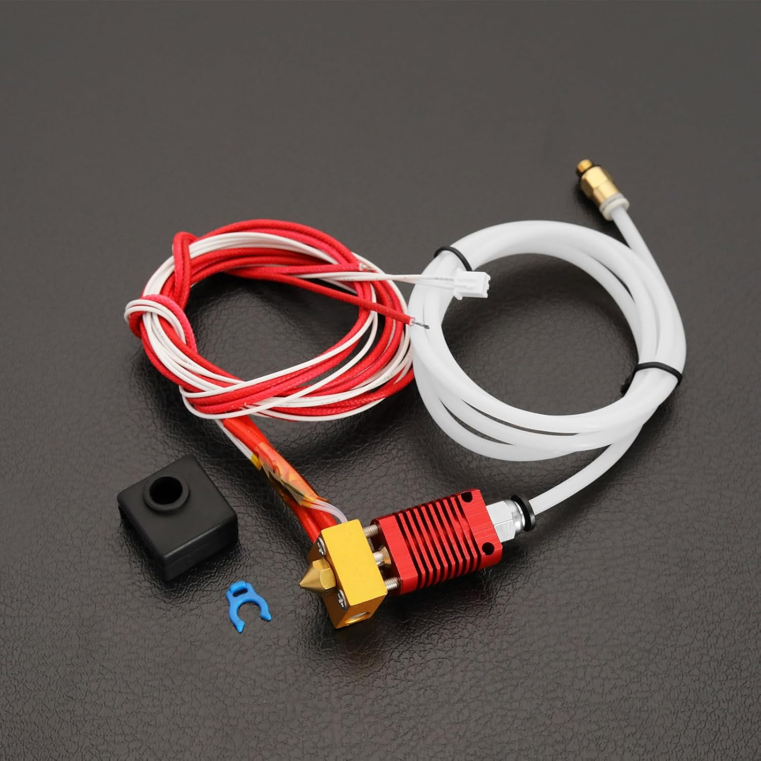 SING F LTD 24V 40W Assembled Hot End Extruder Kit for Ender-3 Ender-3 Pro Ender-3S Ender-2 Pro 3D Printer Accessories with Silicone Cover and 0.4Mm Nozzle image number 6