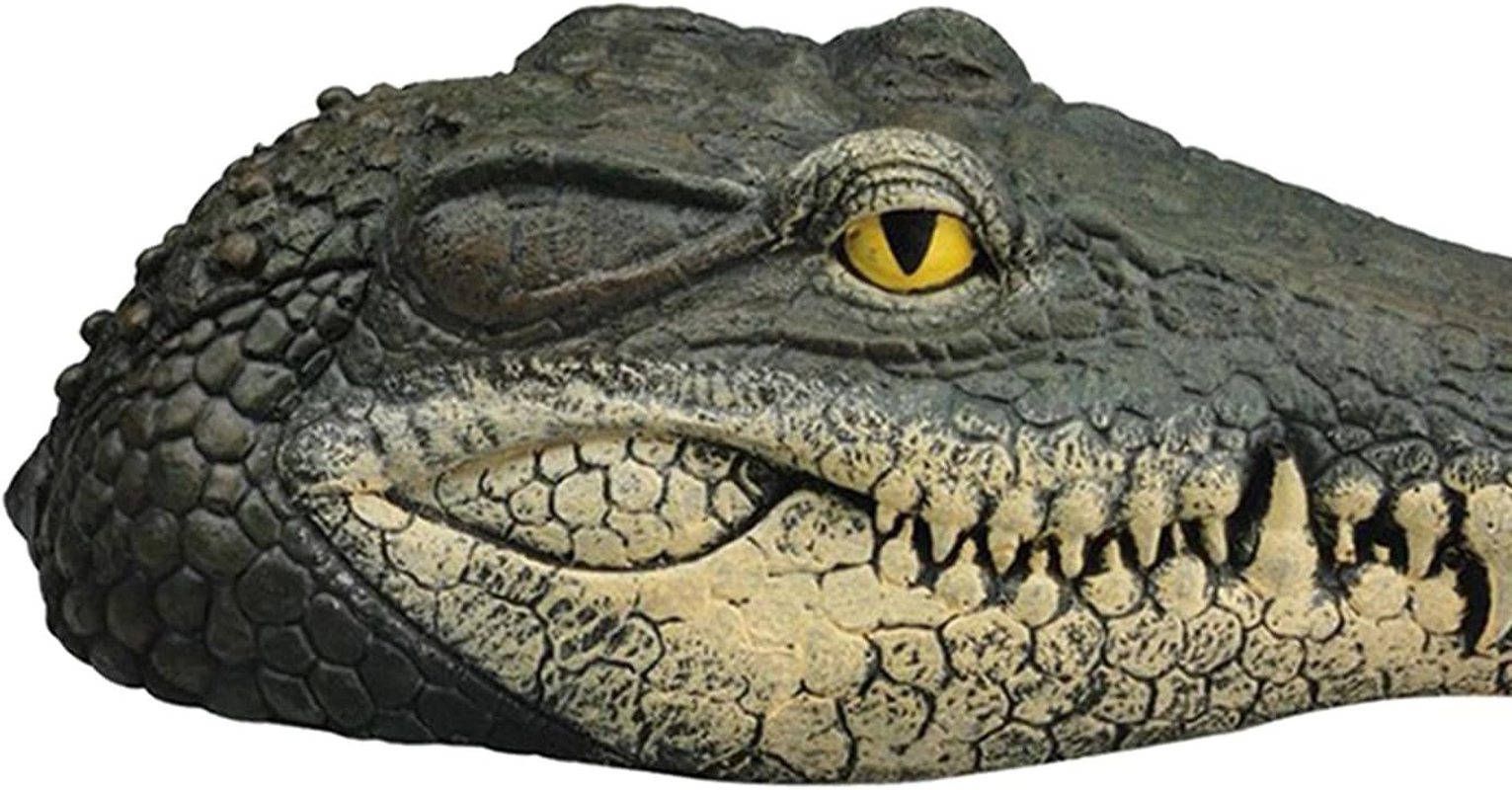 Perfk Alligator Head Decoy Pond Float Giant Look Decoy Water Floating Decoration for Head Drives Ducks, Style 2 - Style 4 image number 4