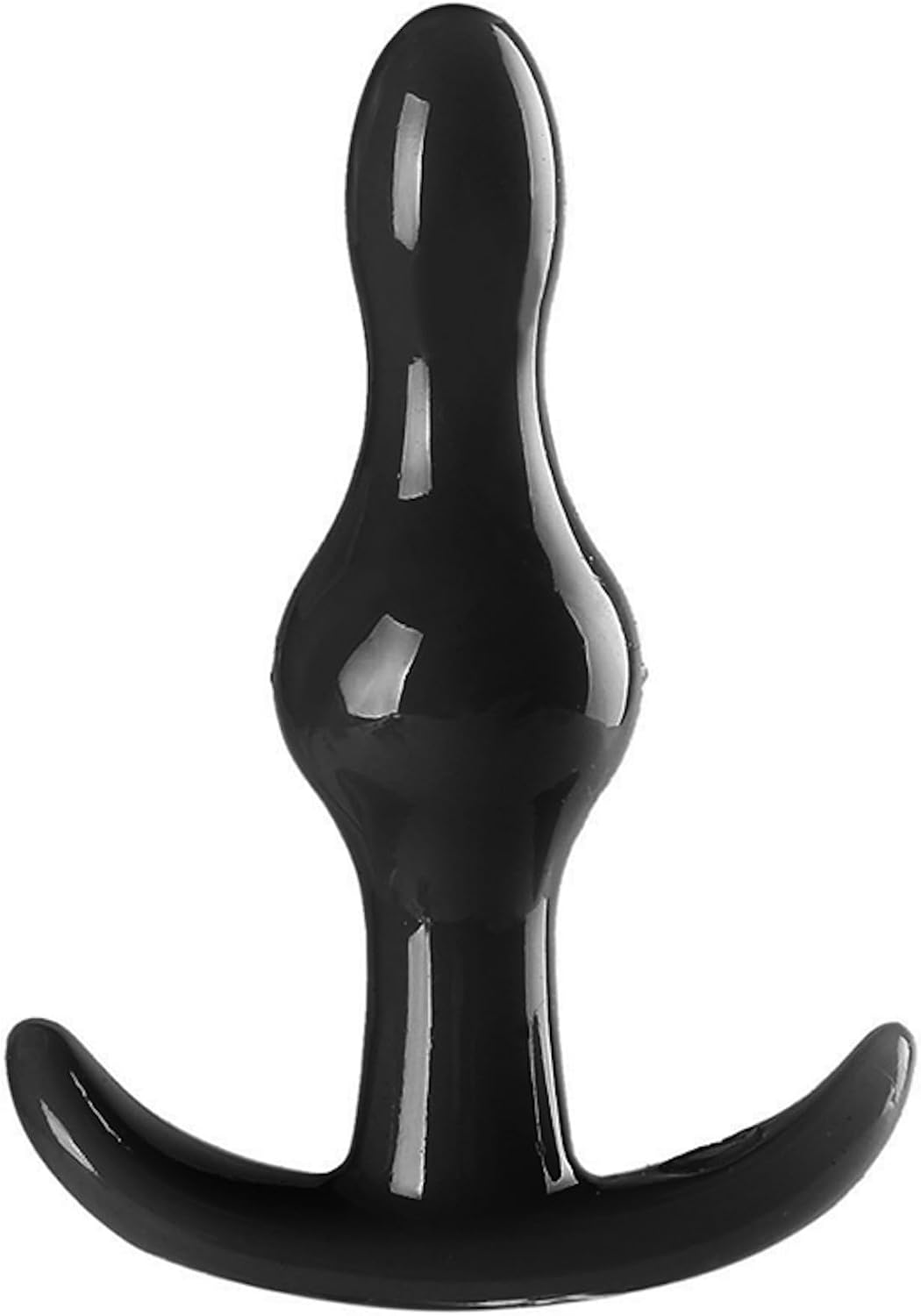 4 Anal Butt Plug Training Kit Set Beads Dildo Prostate Massager Trainer Sex Toy (Black) - Black image number 5