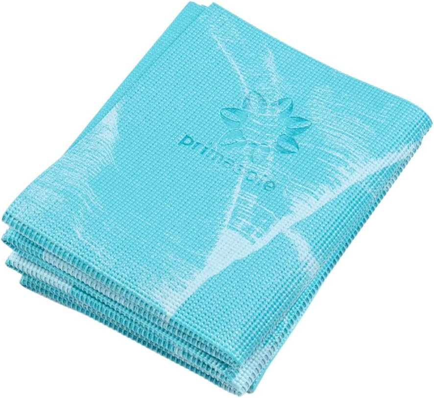 Primasole Folding Yoga Travel Pilates Mat Foldable Easy to Carry to Class Beach Park Travel Picnics 4Mm Thick