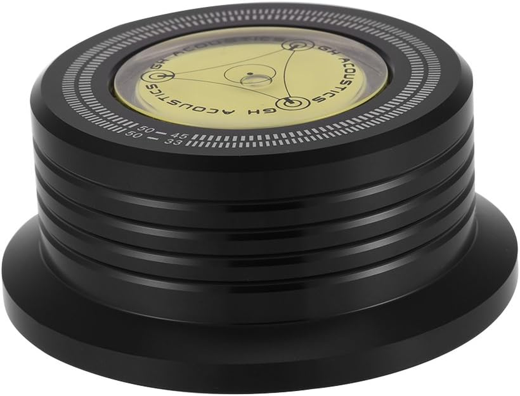 Bewinner 3 in 1 Record Clamp Record Weight Stabilizer 50Hz Turntable Disc Record Stabilizer Clamp with Bubble Level for LP Record Player, Great Record Stabilizer for LP Record image number 6