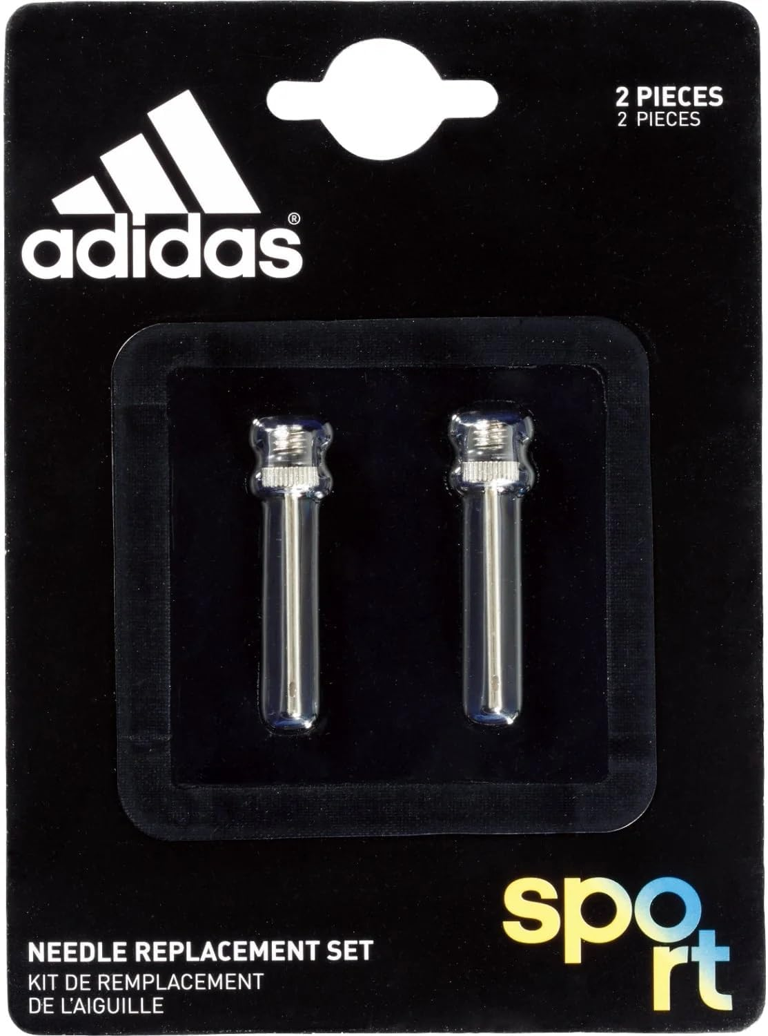 Adidas ADHPN Hand Pump ADHP01BK Needles Pack of 2 image number 2