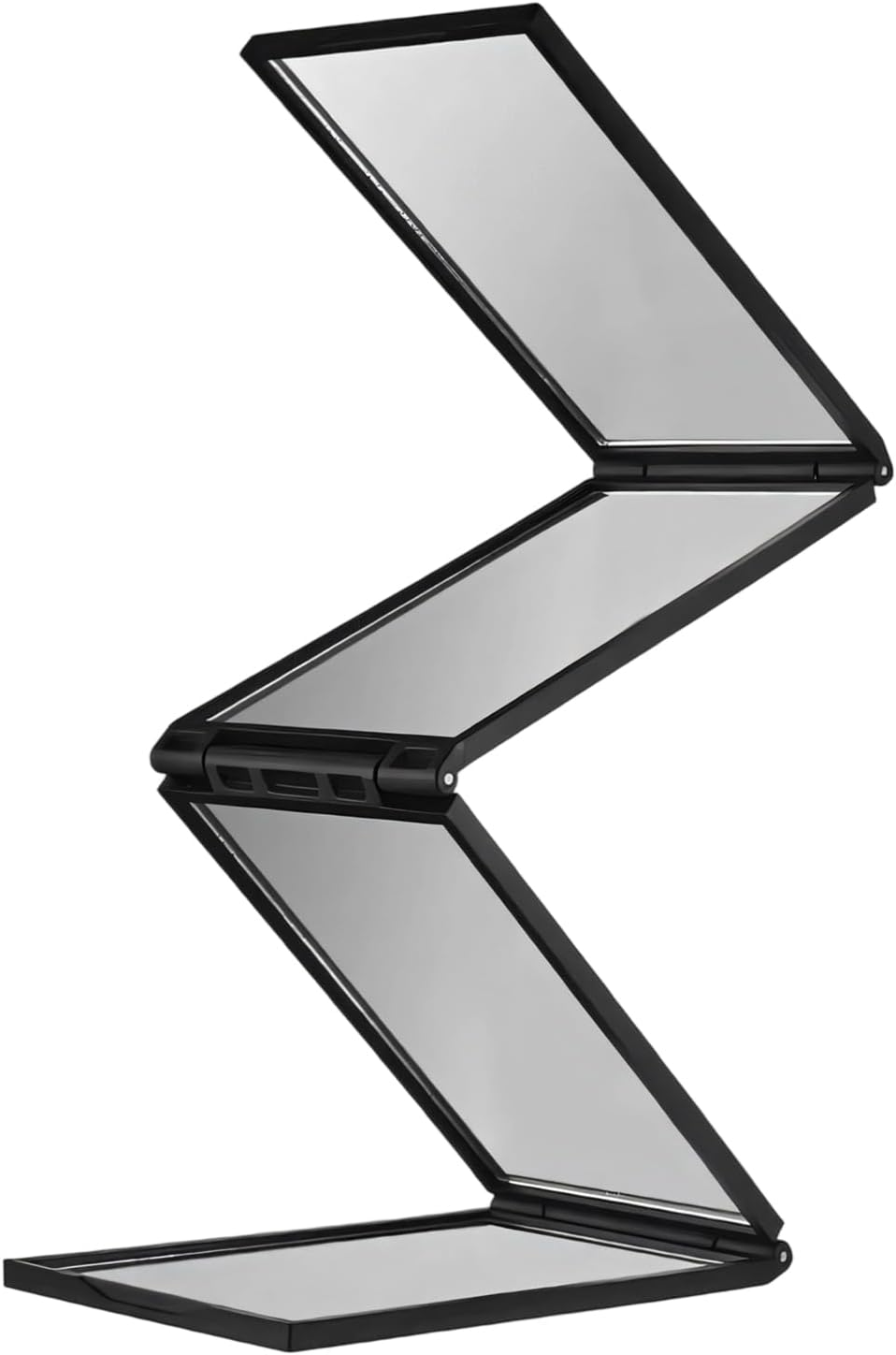 Tiyiyok 360 Degree Mirror, 4-Way Mirror, Cosmetic Mirror, Foldable Compact Mirror, Portable Makeup Folding Mirror, Travel Mirror, Hand Mirror for Hair Styling, Beard Care, Makeup image number 3