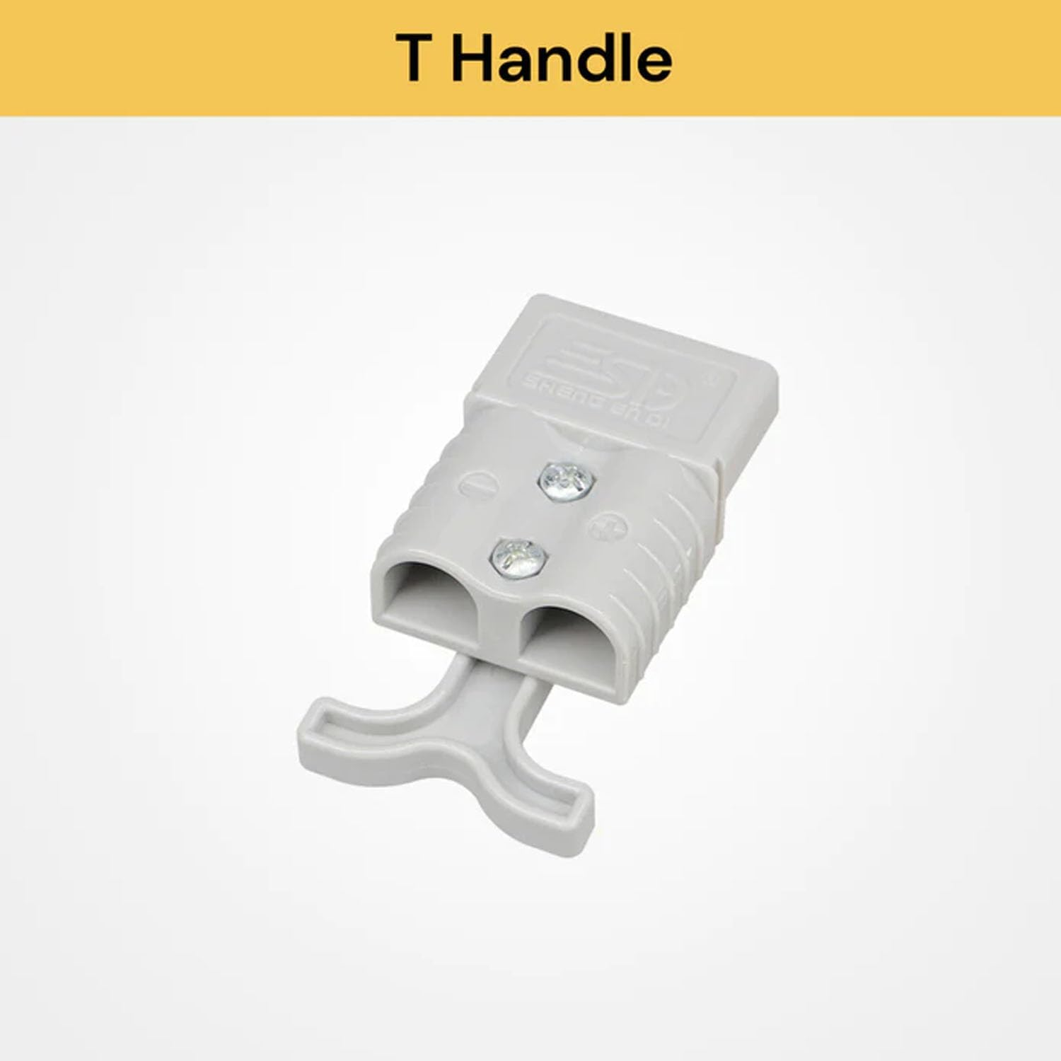 EZONEDEAL 10PCS Grey T Bar Handle for Anderson Style Plug Connectors Tool 50AMP 12-24V, Silver-Plated Copper Terminals, Interchangeable Design, Corrosion Resistant, Includes Nuts and Bolts image number 3