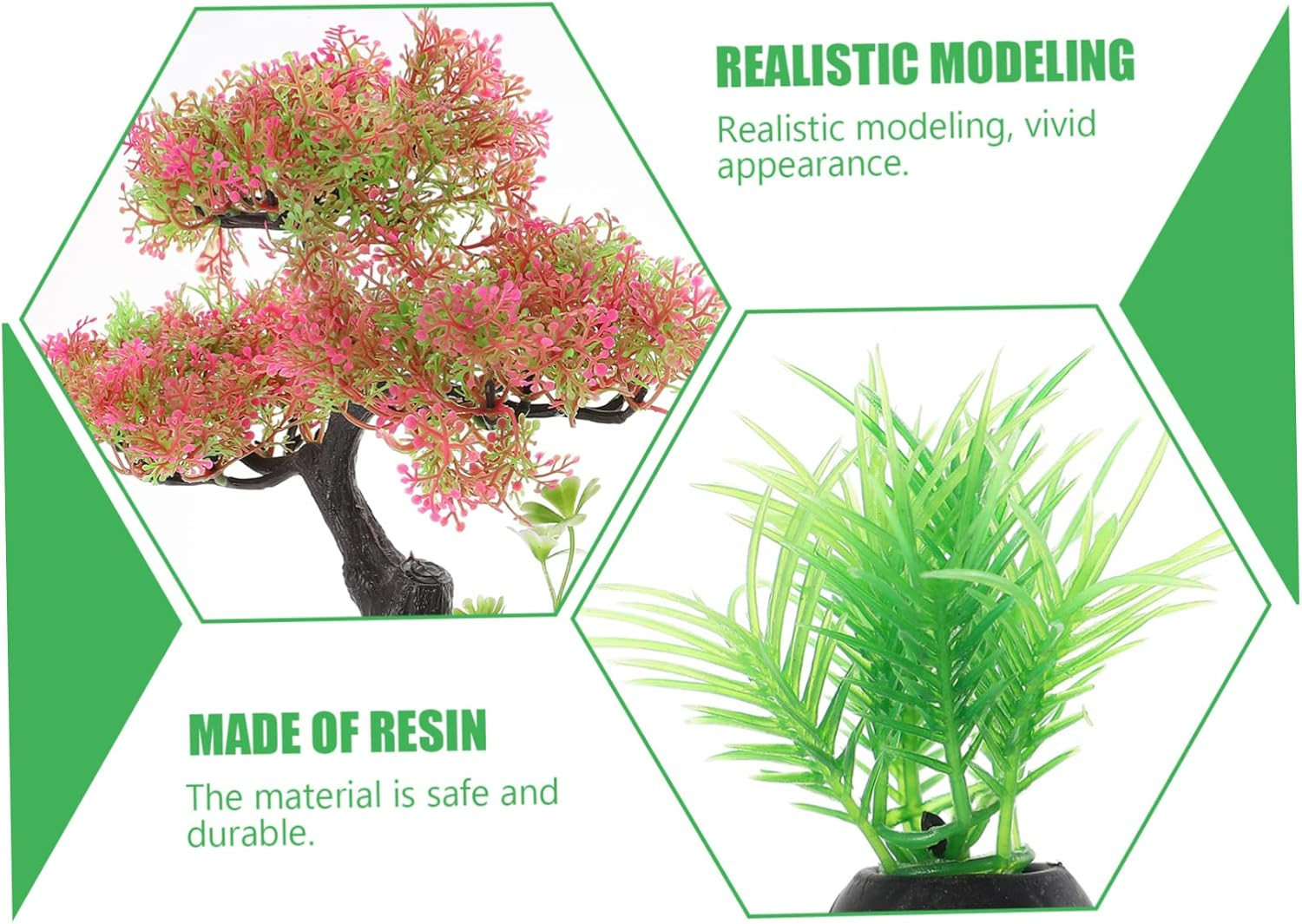 VILLFUL 1Set Aquarium Adornments Artificial Water Plants for Fish Tank Landscape Simulation Plants for Creating Natural Habitat for Pets image number 2