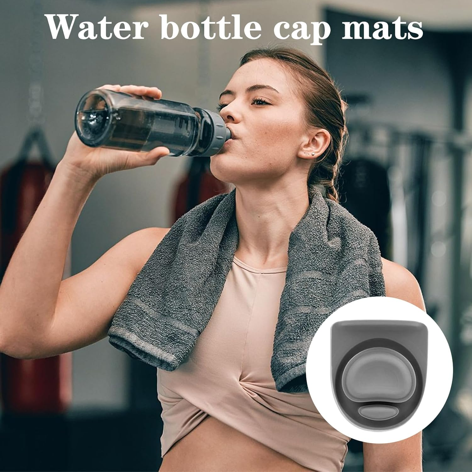 Stopper for Owala Freesip, 4 Pcs Accessories for Owala Lid, Gasket for Owala Replacement Lid, Seal Bottle Cap Mouth Stopper Part Silicone Plug, Gasket for Owala 16/19/24/25/32/40 Oz (Grey) image number 4