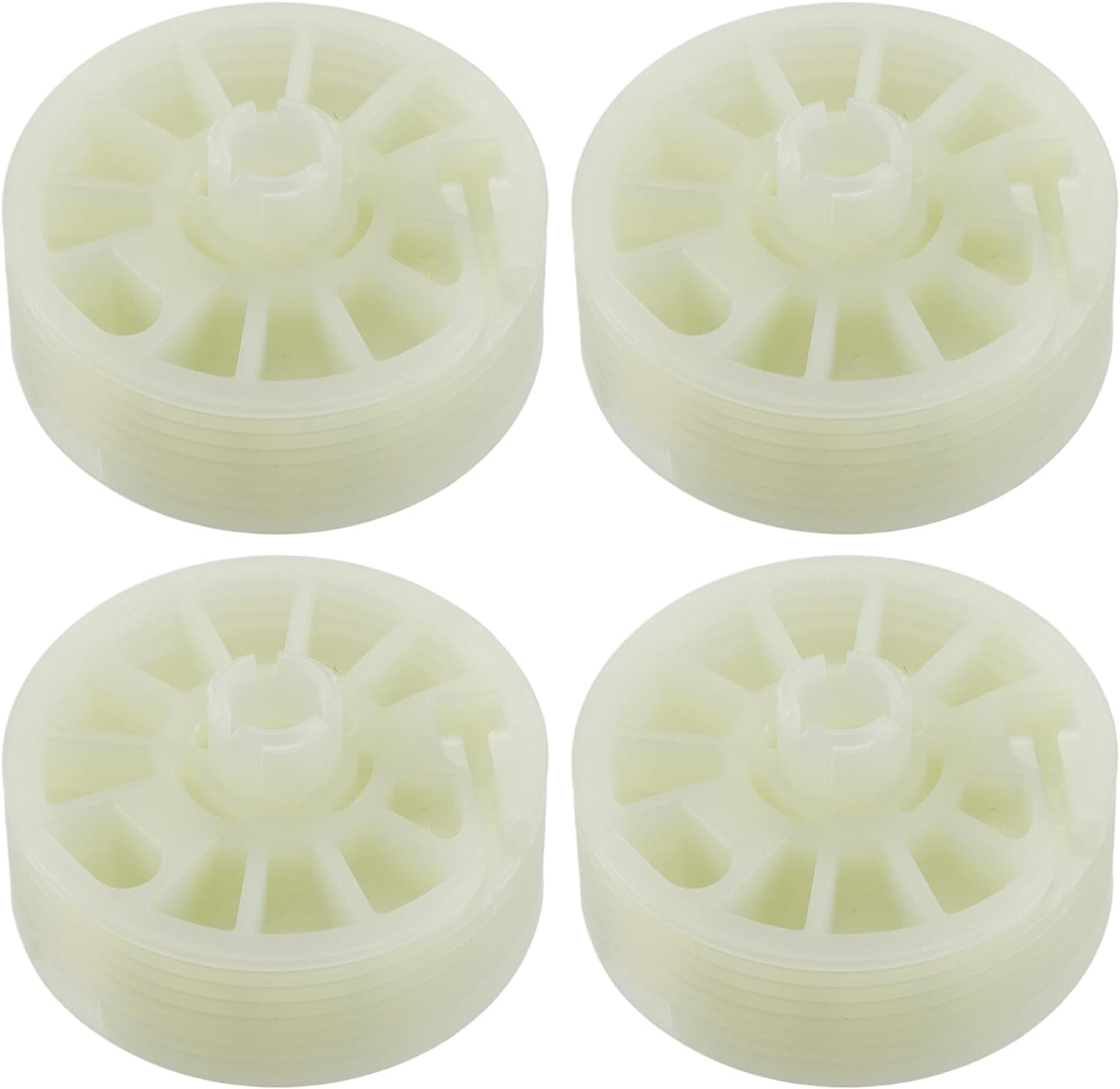 X AUTOHAUX 4Pcs Window Regulator Drum Gear Spool for Kia Sportage 2016-2020 Glass Regulator Sprocket Spool Gear for Front Rear Left Windows image number 3