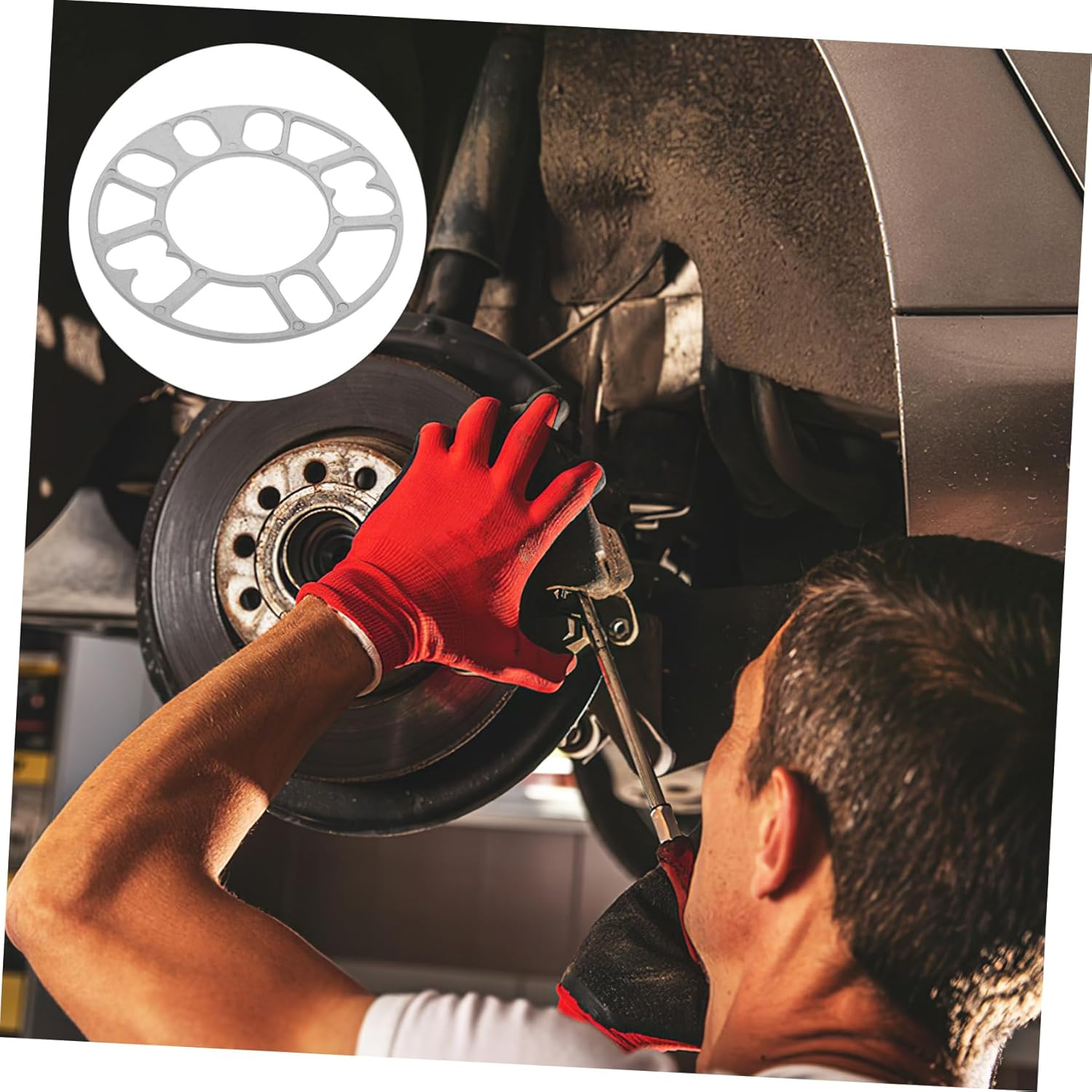 Mikinona Wheel Spacers for Car and Truck 3Mm Metal Plate Hub Adapter Automotive Wheel Spacer Plate Vehicle Part Hub Centric Replacement image number 4