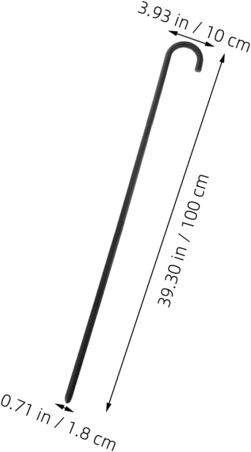 FRCOLOR Dress up Cane Prop Set 3Pcs Black Walking Stick Props for Masquerade Carnival Costumes image number 2