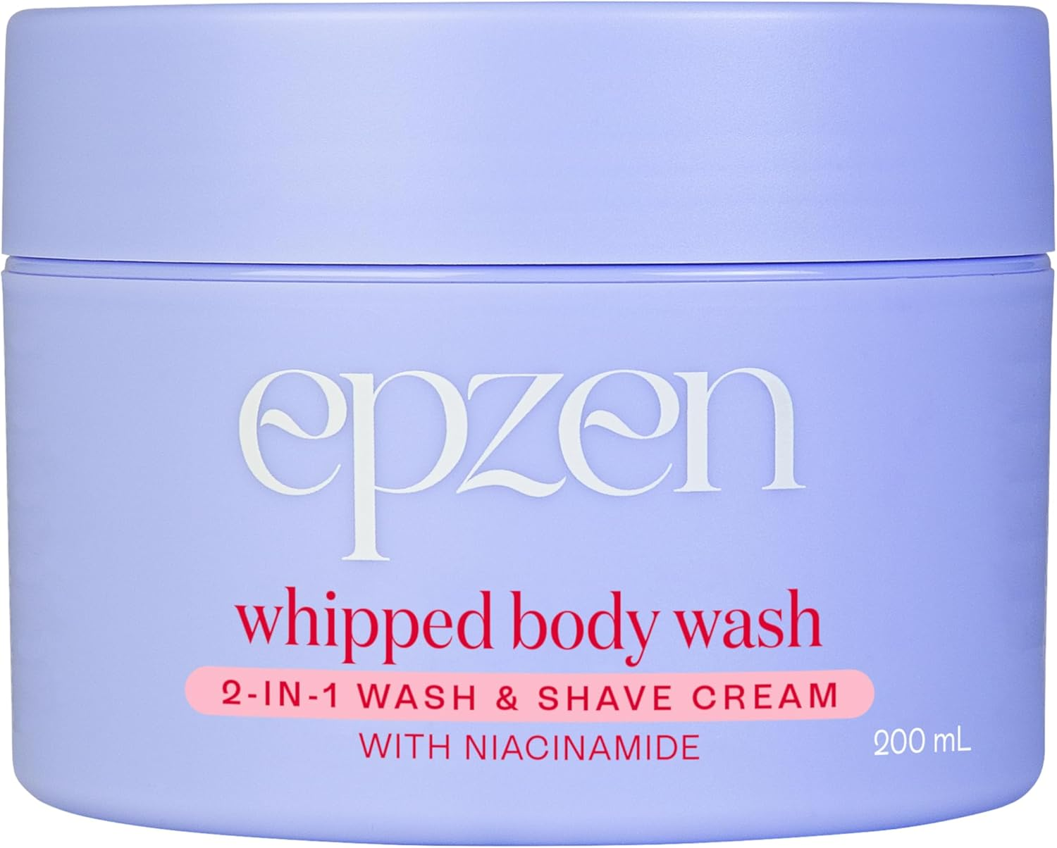 Epzen Whipped Body Wash Marshmallow - Organic Shower Gel with Meringue Texture, Candy-Sweet Fragrance - Luxurious Lather Shea Butter, Niacinamide, Soothing Shave Cream - 200Ml image number 1