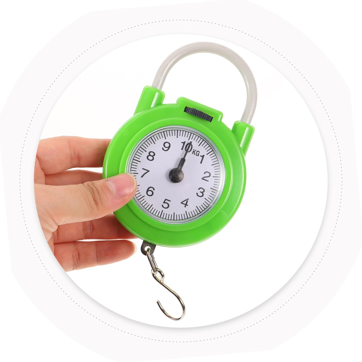 Hohopeti Portable Spring Scale Luggage Weight Scale Small Travel Essentials for Suitcase Luggage image number 3