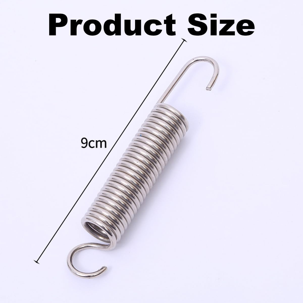 2 Pack Recliner Extension Springs,9 Cm Long Neck Hooked Mechanism, Furniture Replacement Parts image number 4