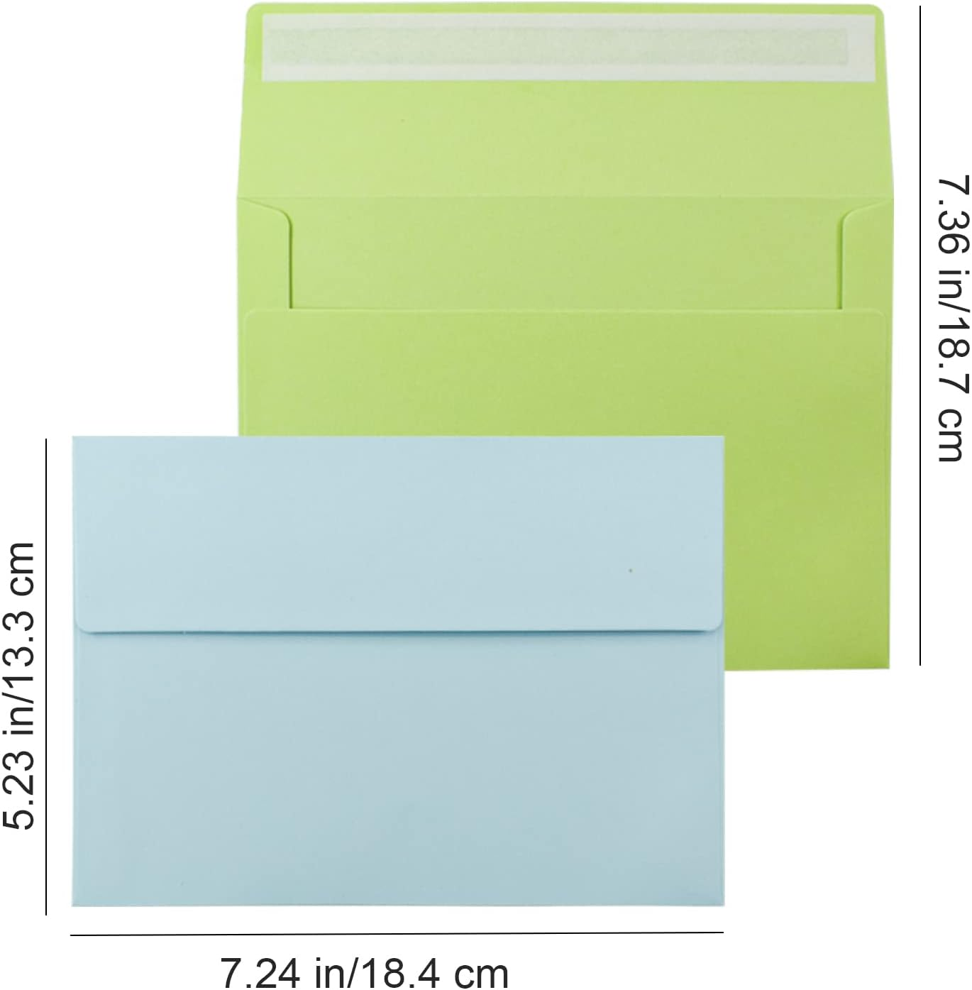 VANRA 150 Pack Colorful Envelopes for Invitations A7 Envelopes Bulk for 5X7 Greeting Cards, Wedding Invitations, Photos (15 Assorted Colors) (A7) image number 2