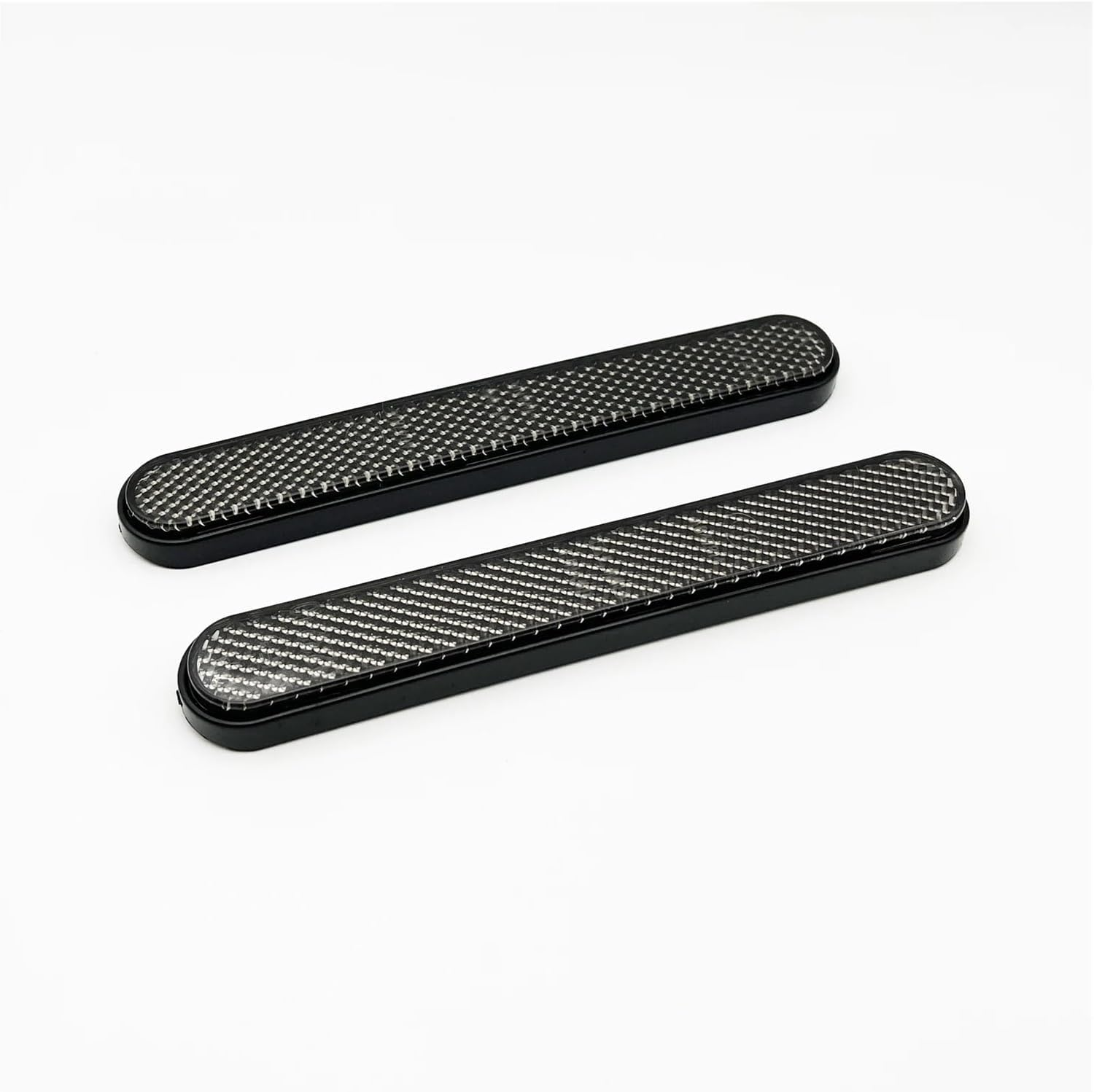 Motorcycle Front Fork Reflector Sticker Lower Legs Slider Saddlebag Reflective Cover Compatible with Dyna Softail Sportster Fatboy(Smoke) - Red image number 3