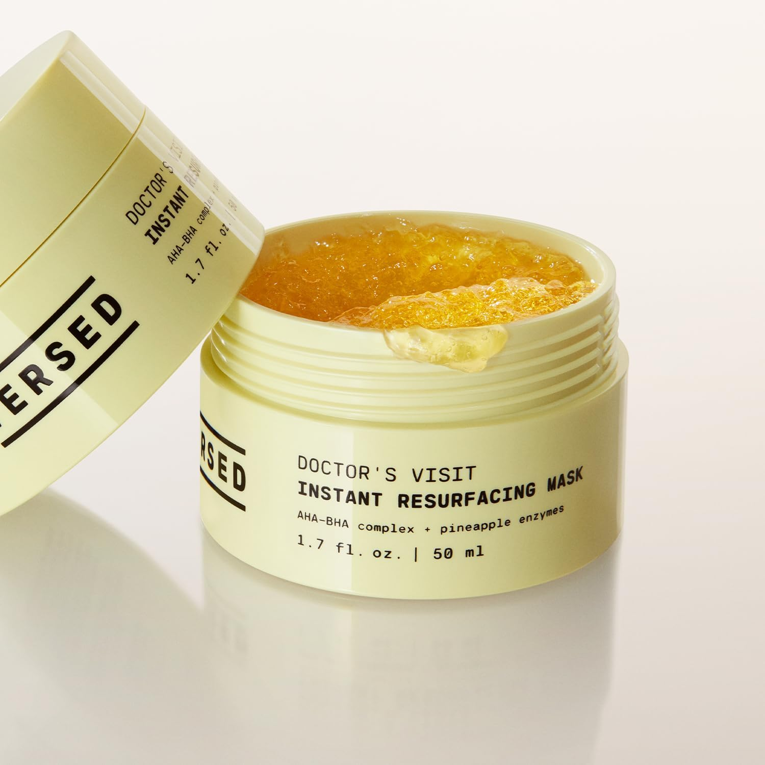 Versed Doctor'S Visit Skin Resurfacing Face Mask - Glycolic Acid + Lactic Acid Face Exfoliant for Dark Spots & Skin Texture - AHA BHA Enzyme Mask to Brighten, Smooth Rejuvenate Skin (1.7 Fl Oz)