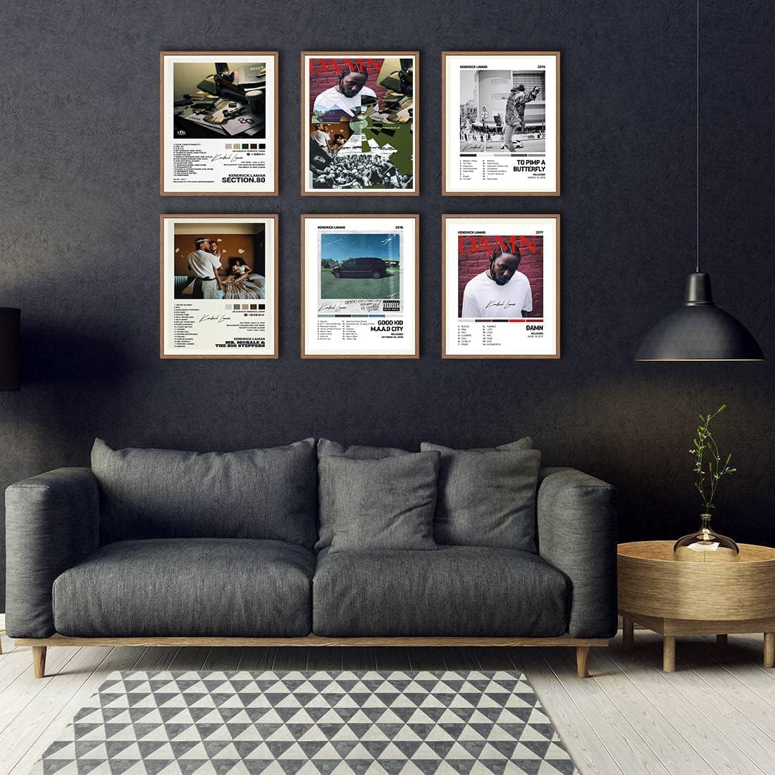 To a Butterfly Good Kid City Damn Music Album Cover Signed Limited Canvas Wall Art Room Aesthetics Decor Set of 6 Unframed 8X10 Inch Poster