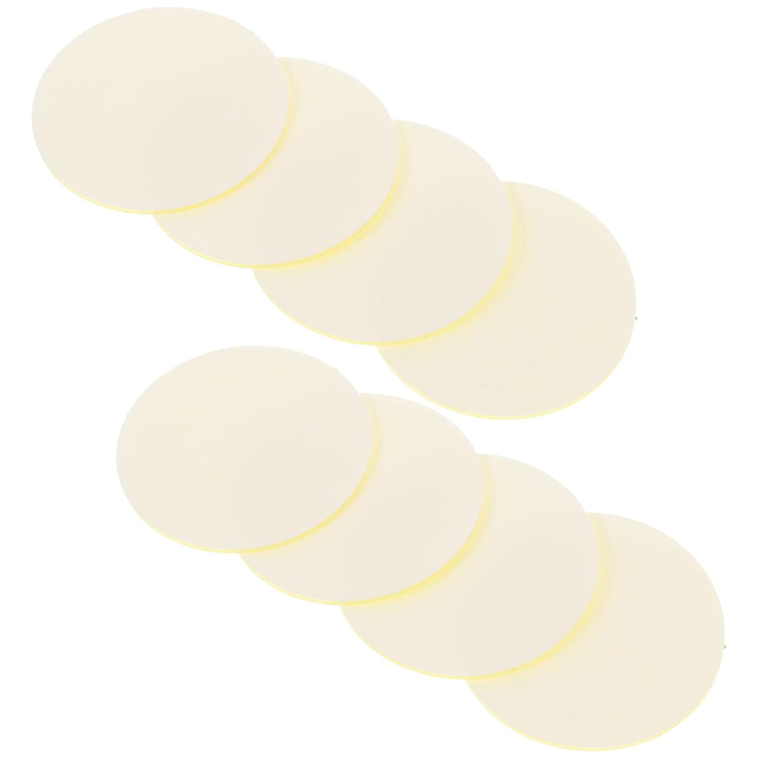 Operitacx 24Pcs Self-Adhesive Double Sided Mounting round Stickers Little Yellow Base Film Easy to Apply for Home Car Decor image number 1