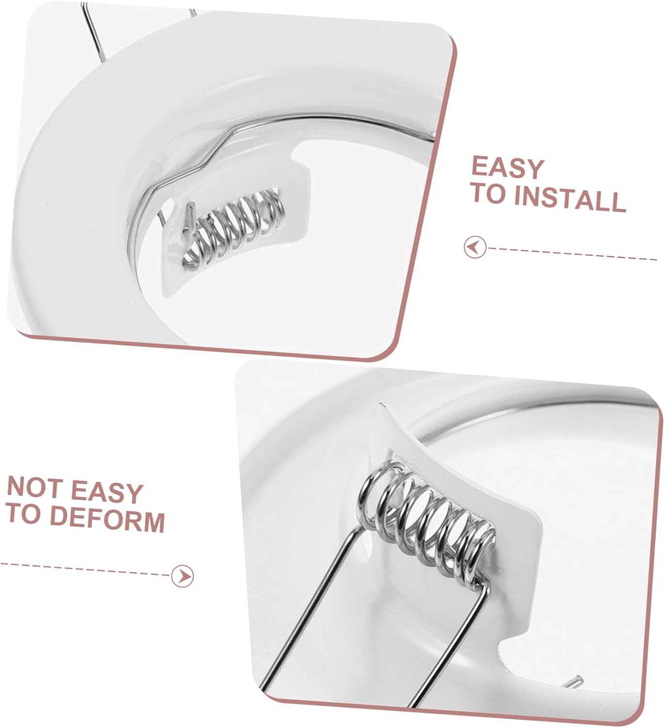 Gadpiparty 3Pcs White Metal Recessed Frame Mr16 Downlight Spotlight Trim Holder for Lighting Fixtures image number 3