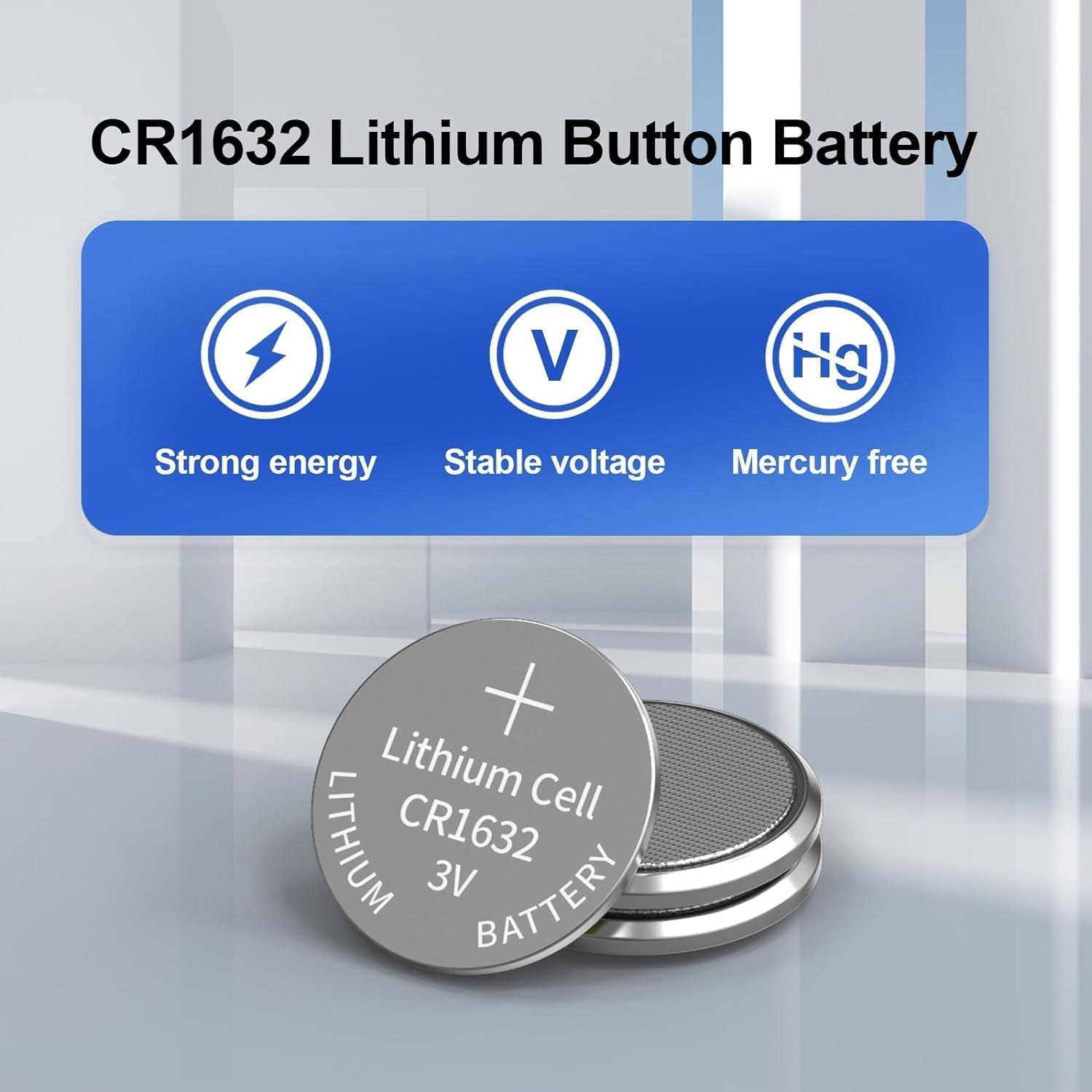 15Pack CR1632 3V Lithium Battery CR 1632 3V Lithium Battery Retail Pack Compliant with Coin Battery Safety Standards 2020 image number 3