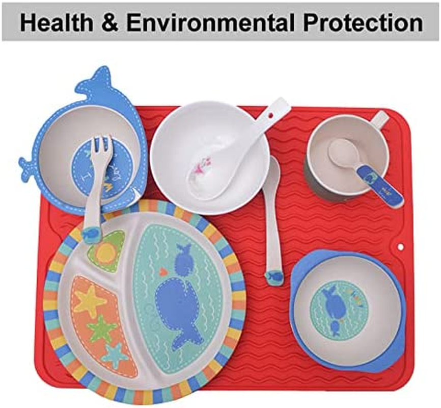 Silicone Dish Drying Mat, Multiple Usage Dish Drying Mat, Easy to Clean,Heat-Resistant Silicone Mat for Kitchen Counter/Sink/Bar/Bottle/Cup (Black) image number 3