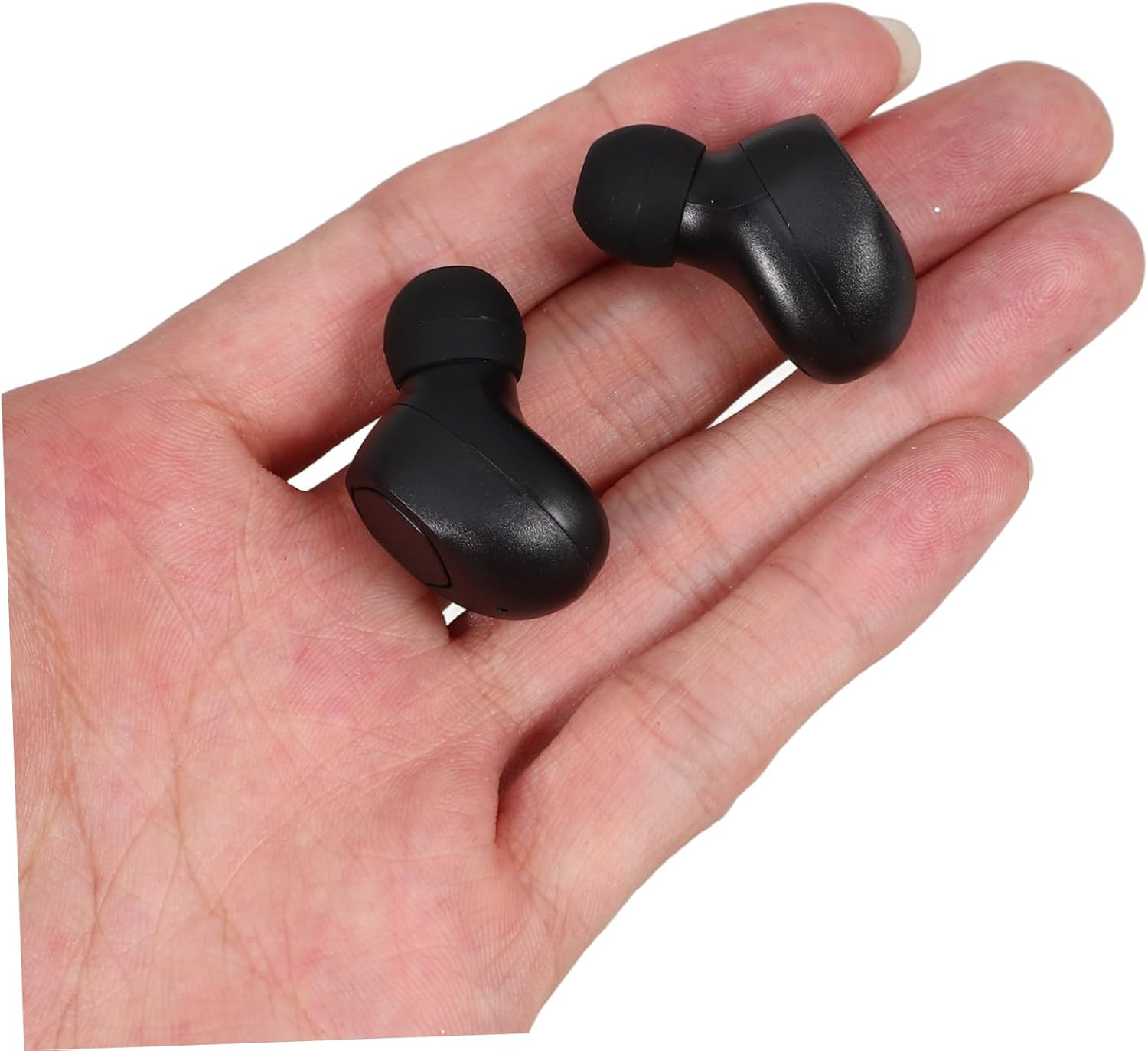 1 Pair Wireless in Ear Headphones with Digital Display Portable Touch Control Earphones Sweat Resistant Surround Sound Ergonomic Design for Comfort Black image number 2