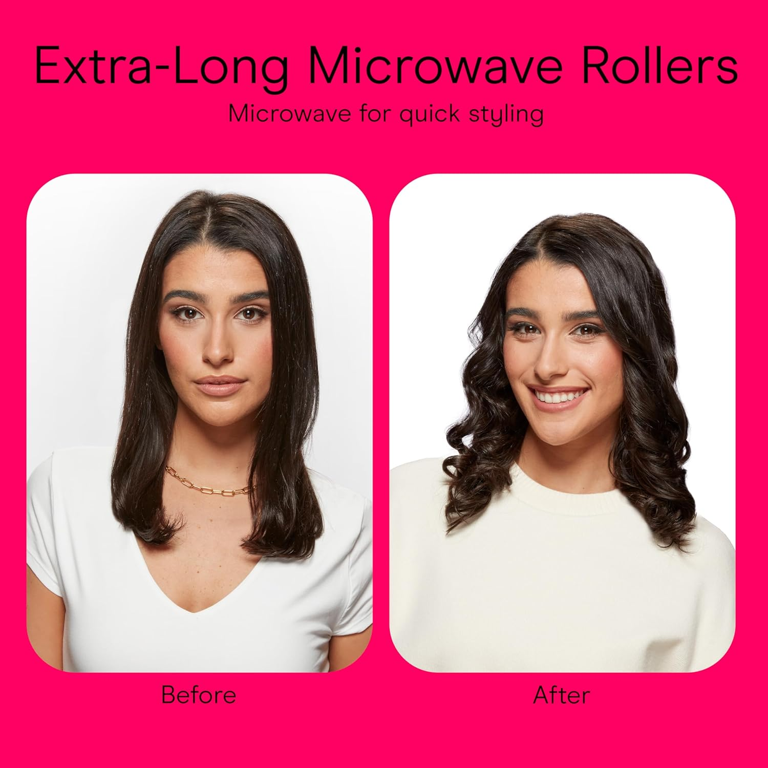 Conair Extra Long Microwave Rollers - Curlers for Women - Hair Curlers - Hair Curler for Women - Curlers - Microwave for Quick Styling - 5 Pk image number 5